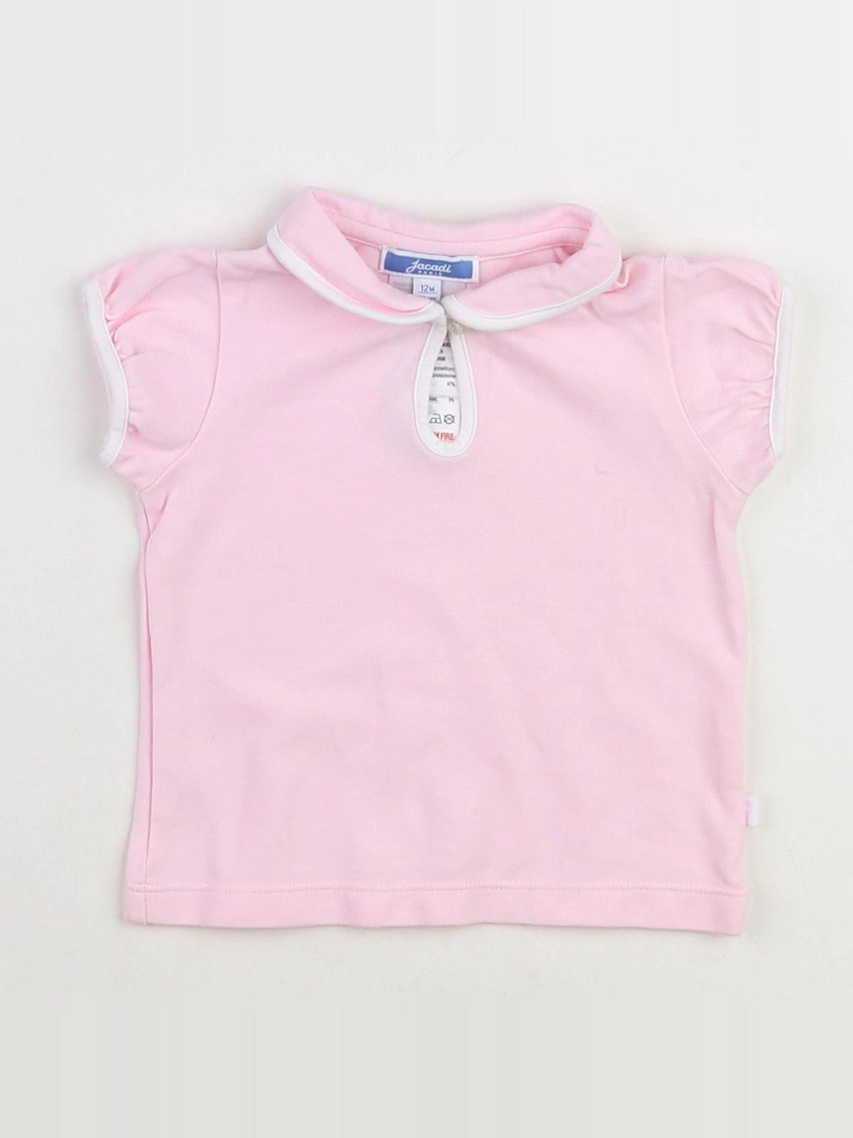 Jacadi - tee-shirt rose - 12 mois
