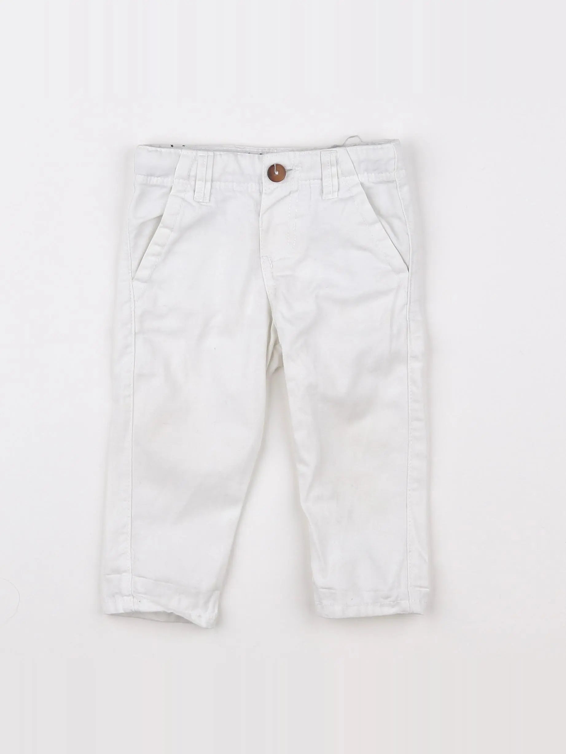 Boutchou - pantalon blanc - 9 mois