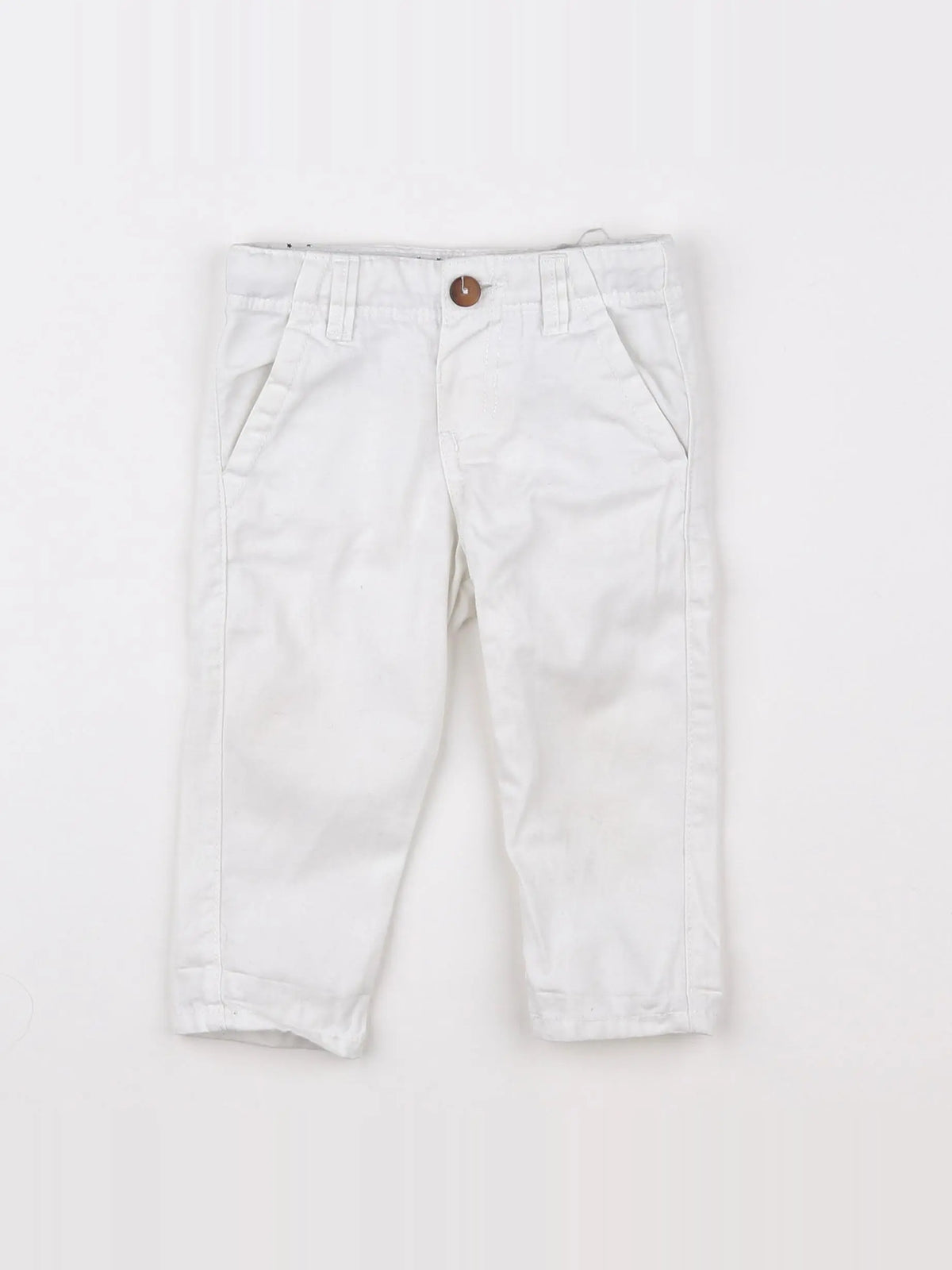 Boutchou - pantalon blanc - 9 mois