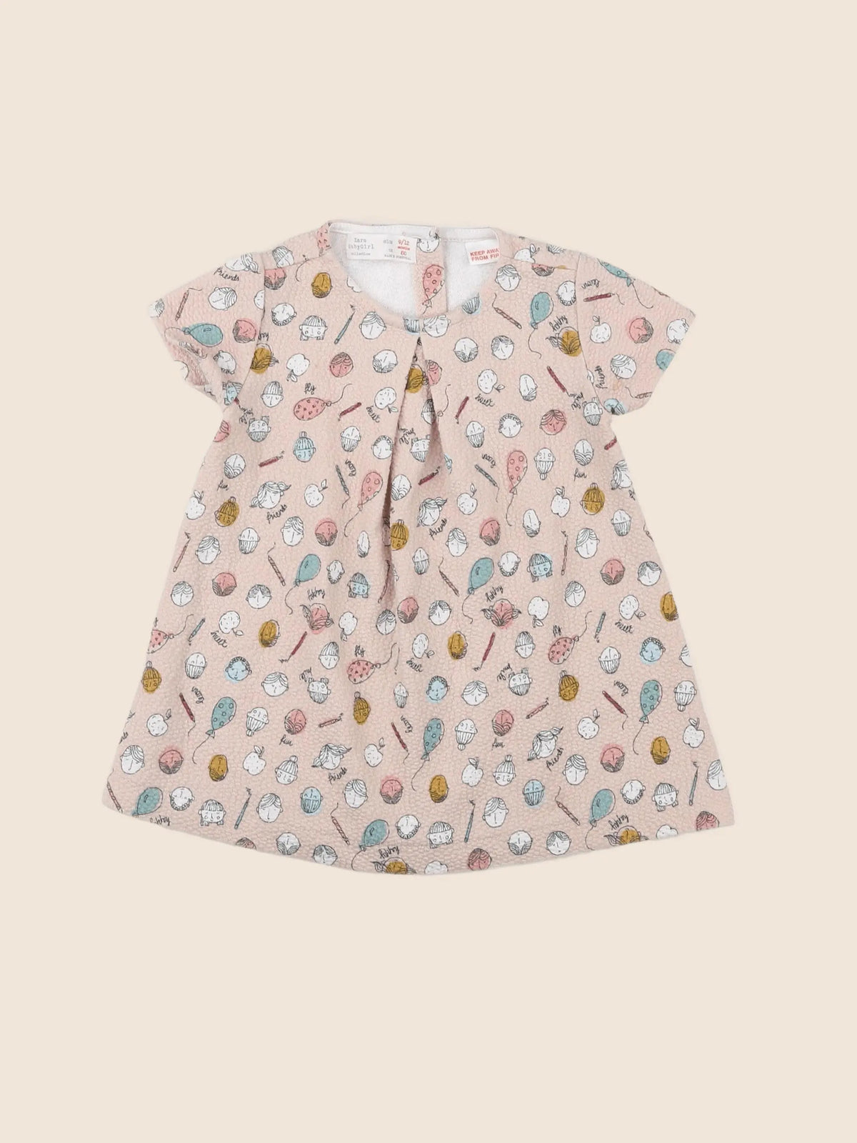 Zara - robe beige - 9/12 mois