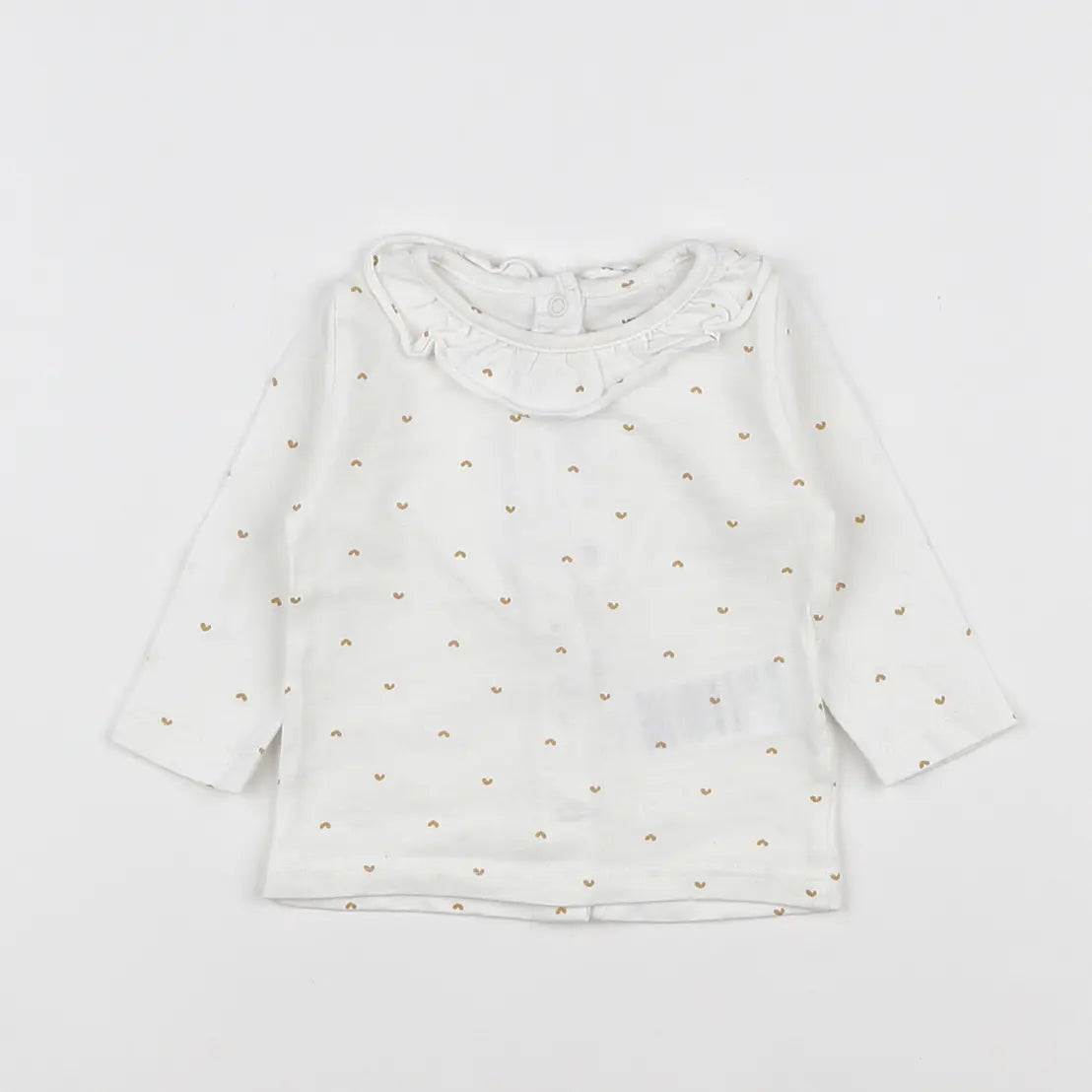Vertbaudet - tee-shirt blanc - 3 mois