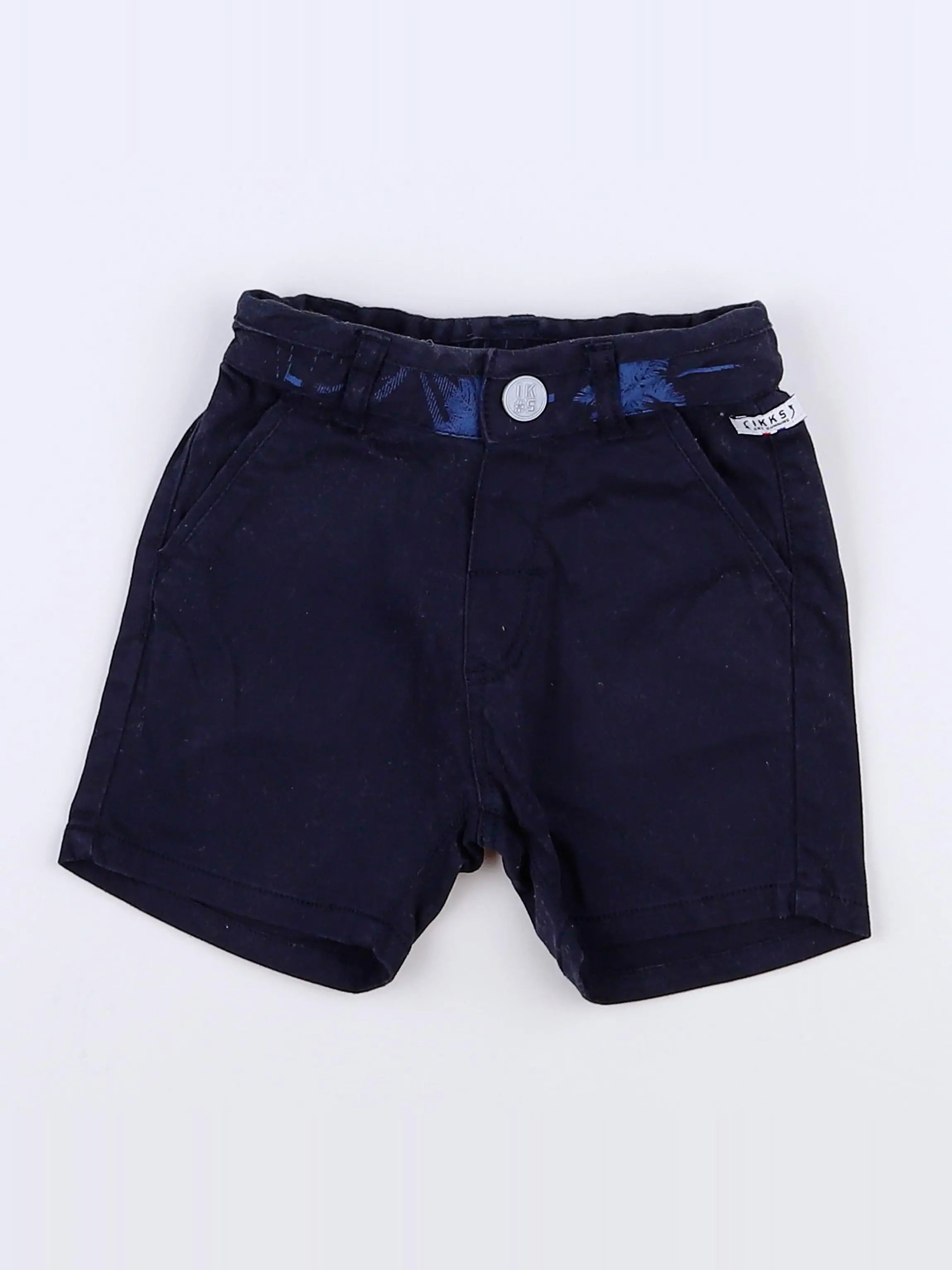 IKKS - short bleu - 6 mois
