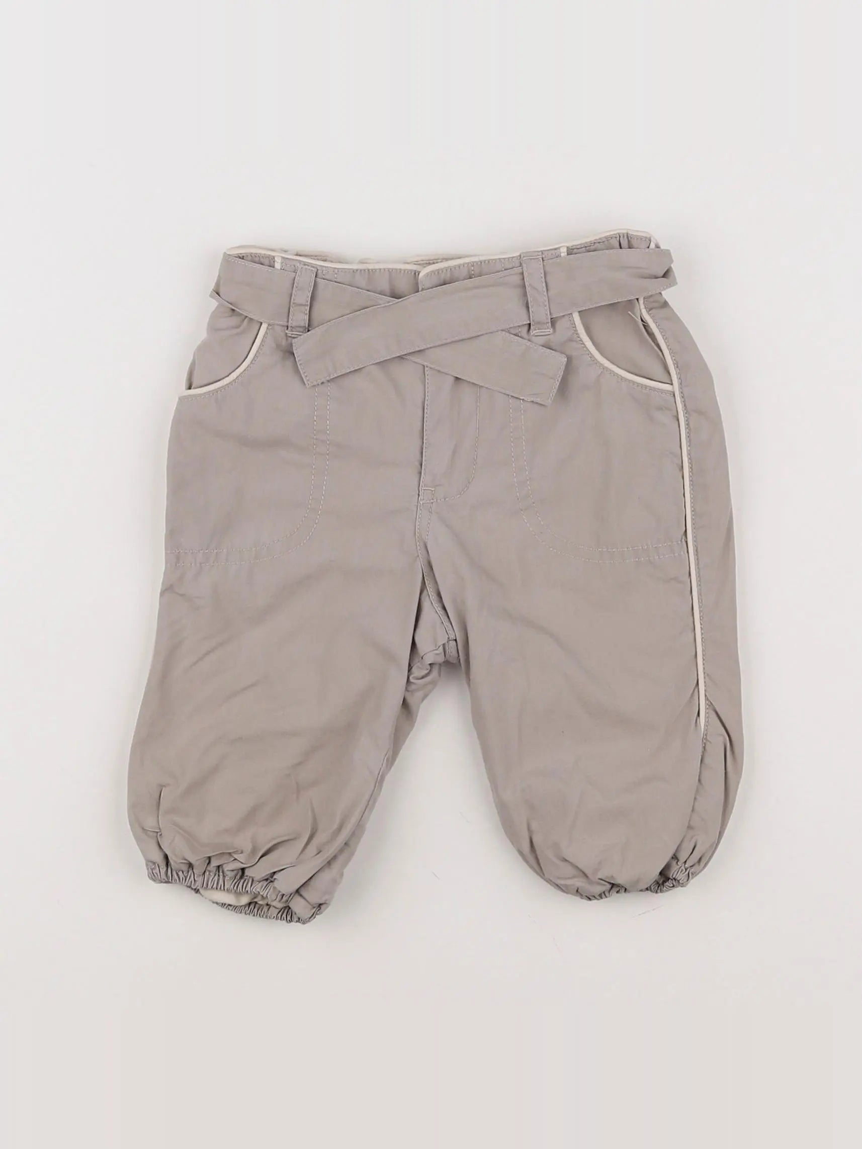H&M - sarouel beige - 2/4 mois