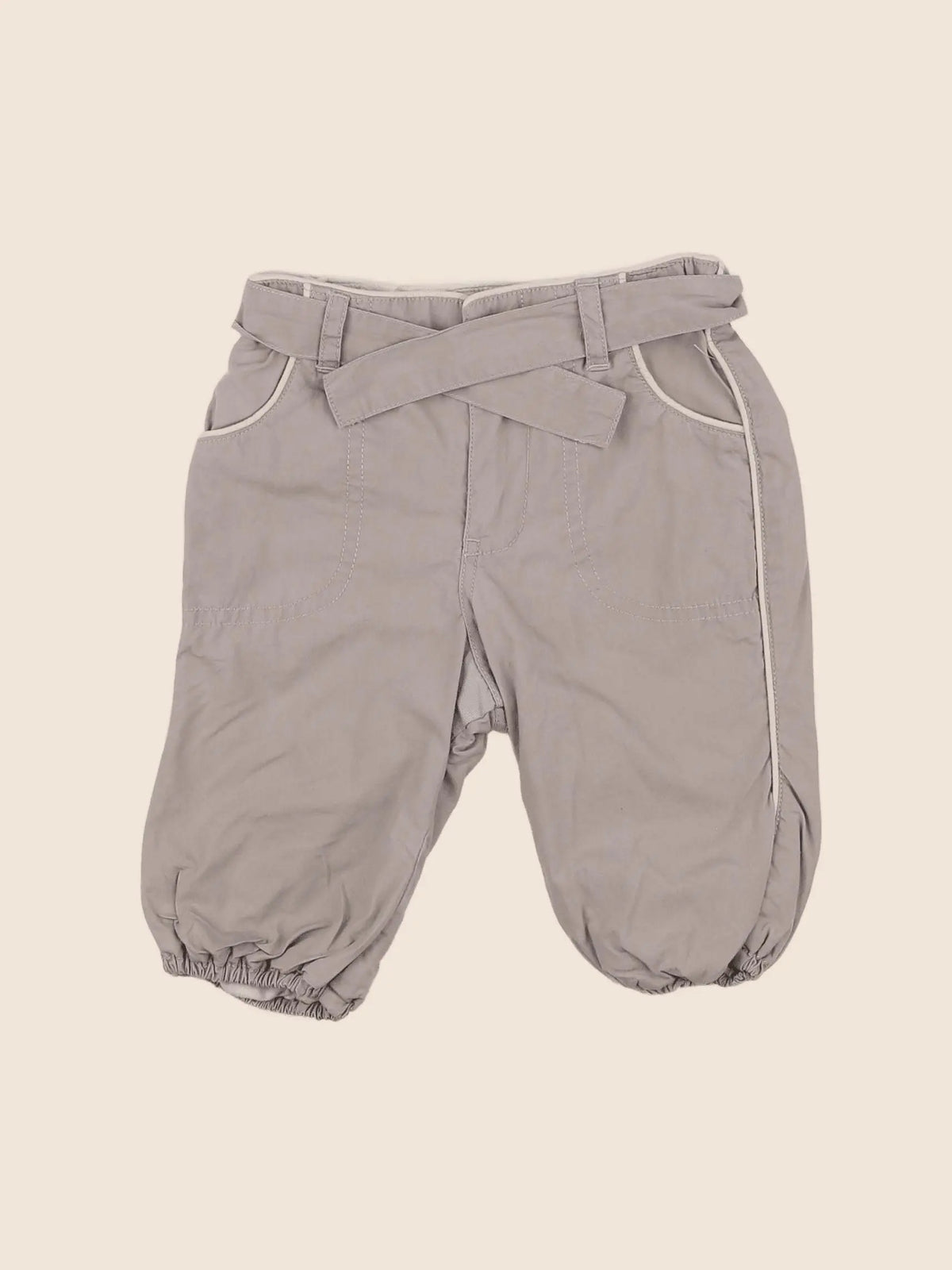 H&M - sarouel beige - 2/4 mois