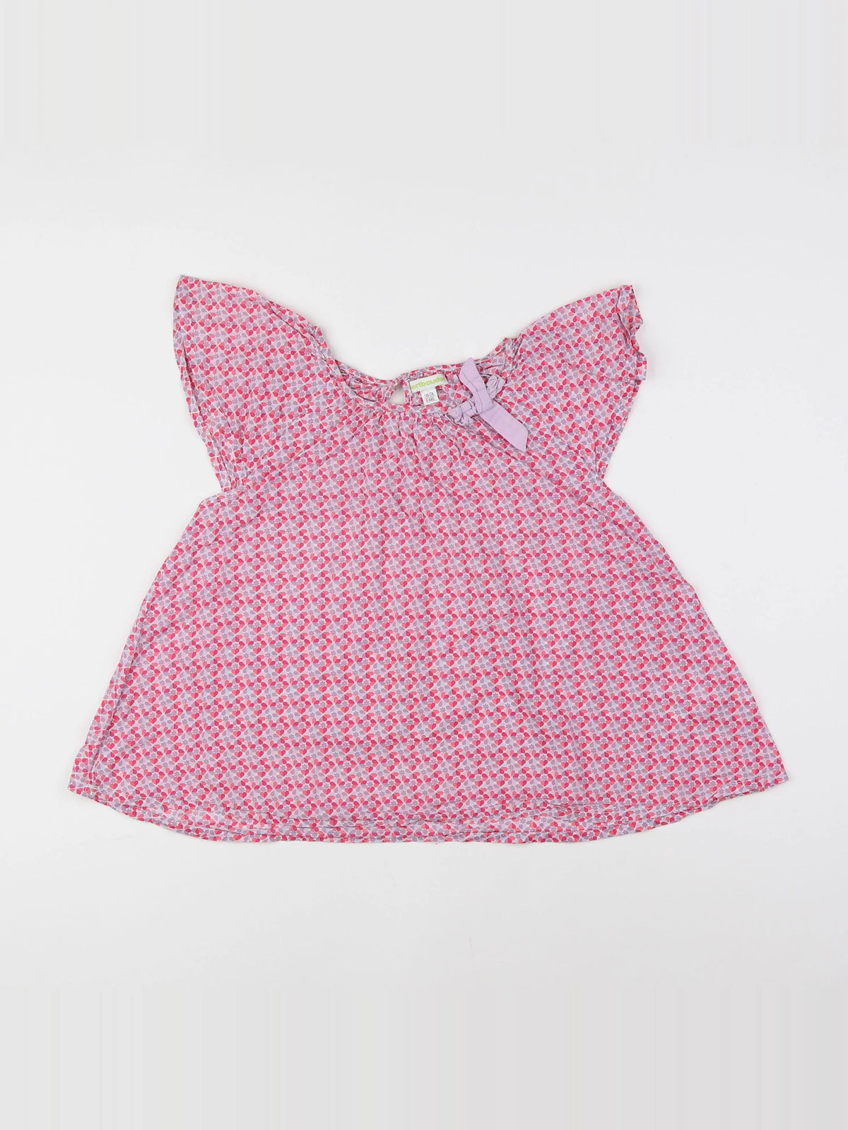 Vertbaudet - blouse rose, violet - 8 ans