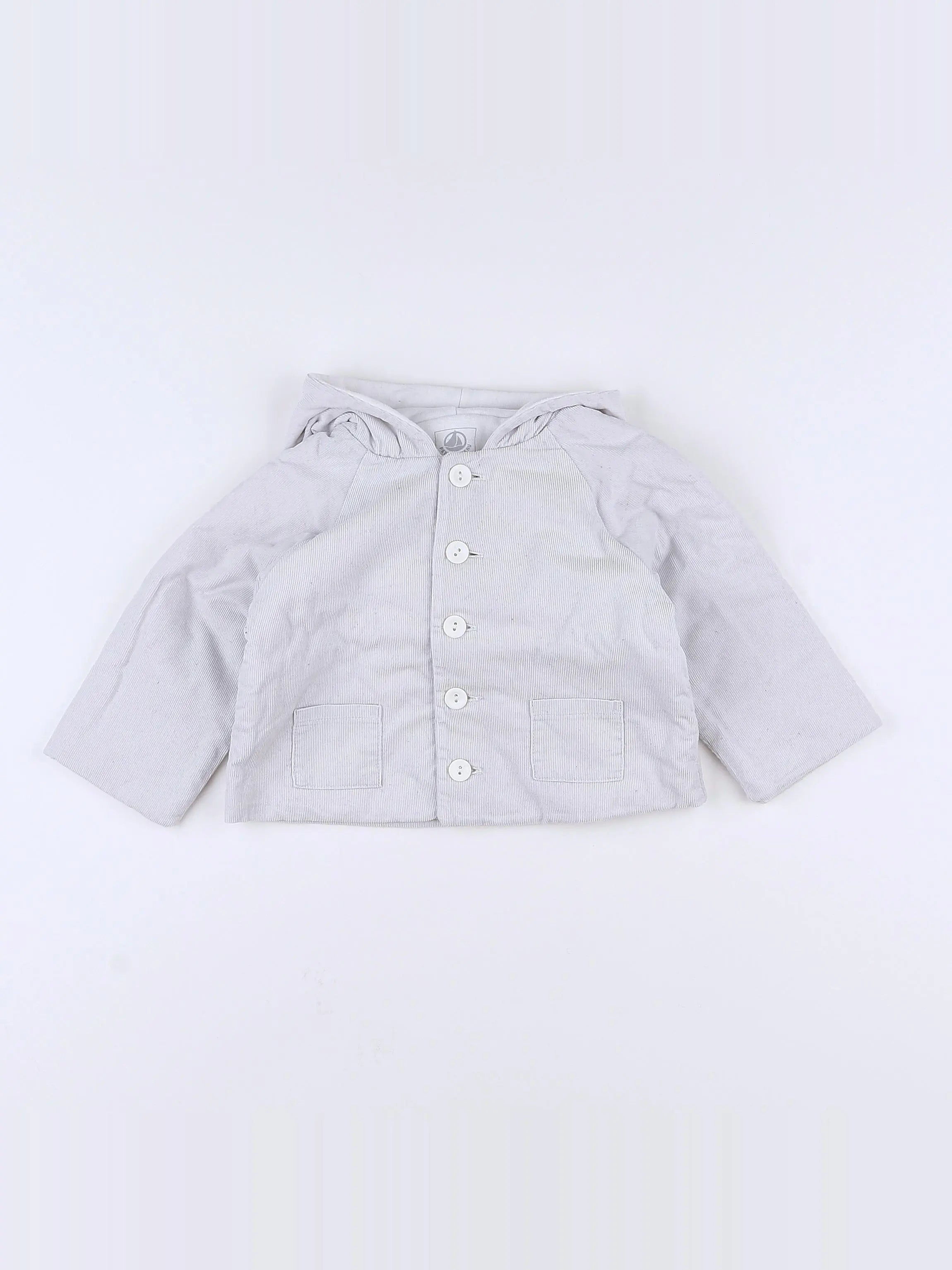 Petit Bateau - veste gris - 12 mois
