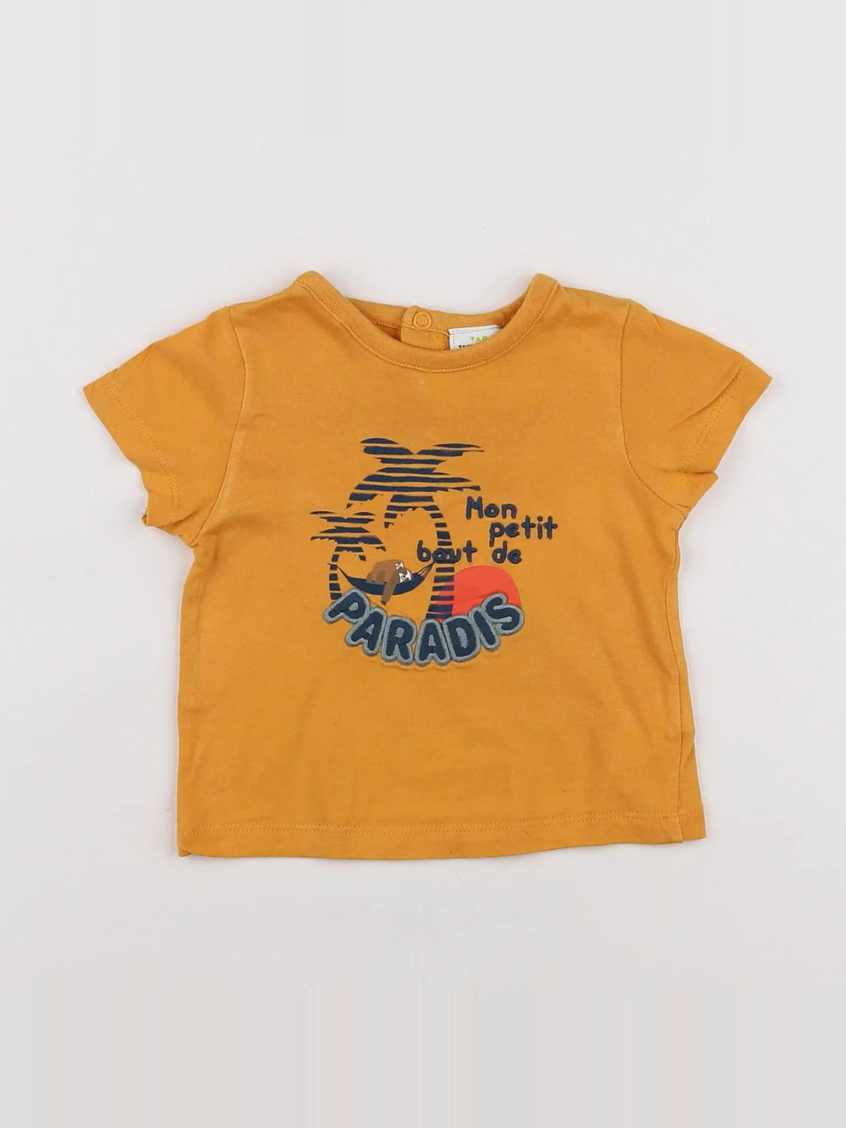 Tape à l'oeil - tee-shirt orange - 6 mois