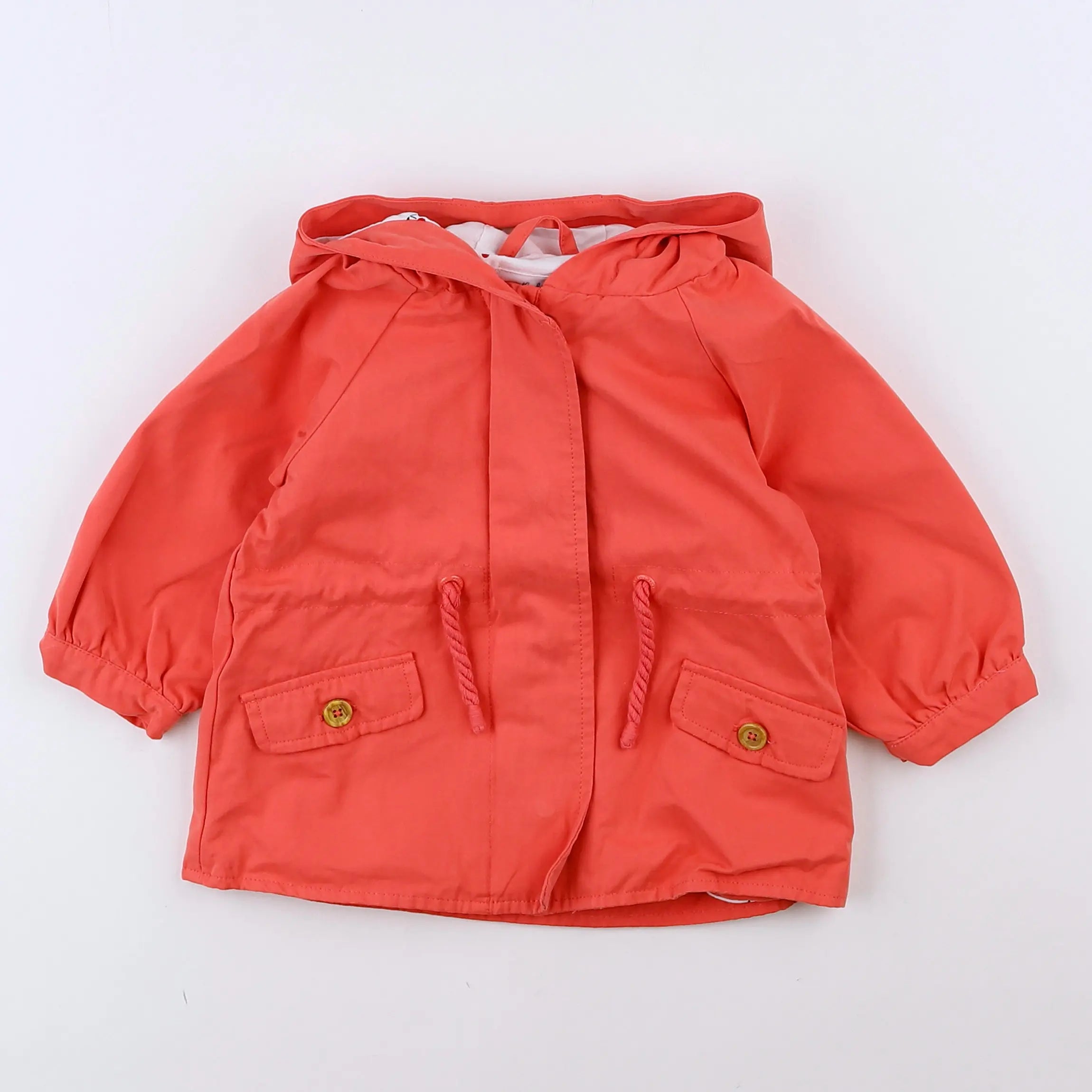 Vertbaudet - imperméable orange - 12 mois