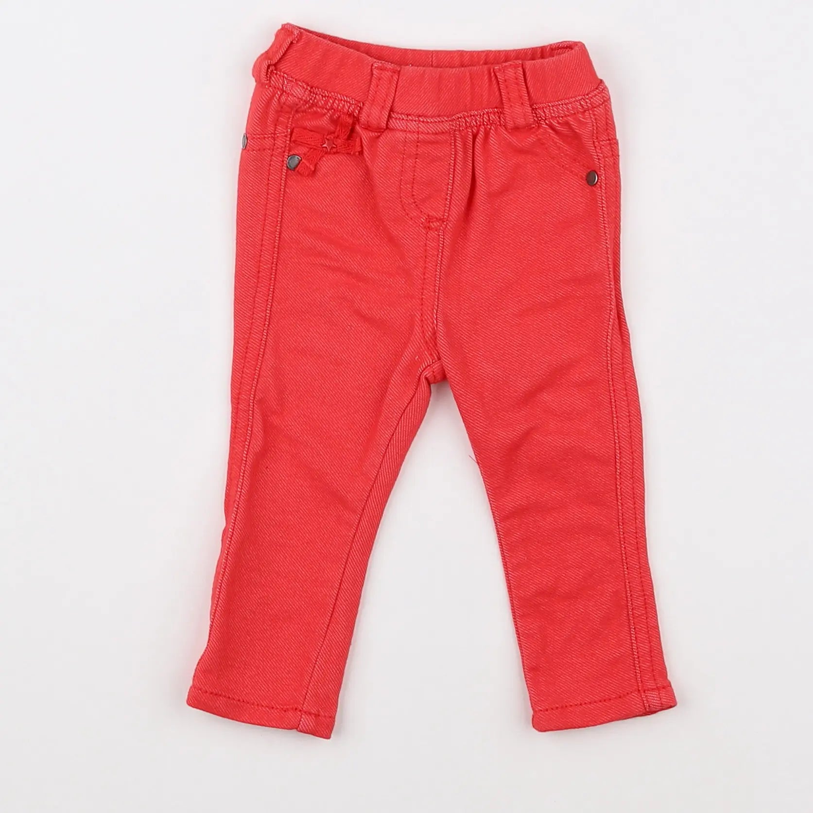 Vertbaudet - jegging rouge - 3 mois