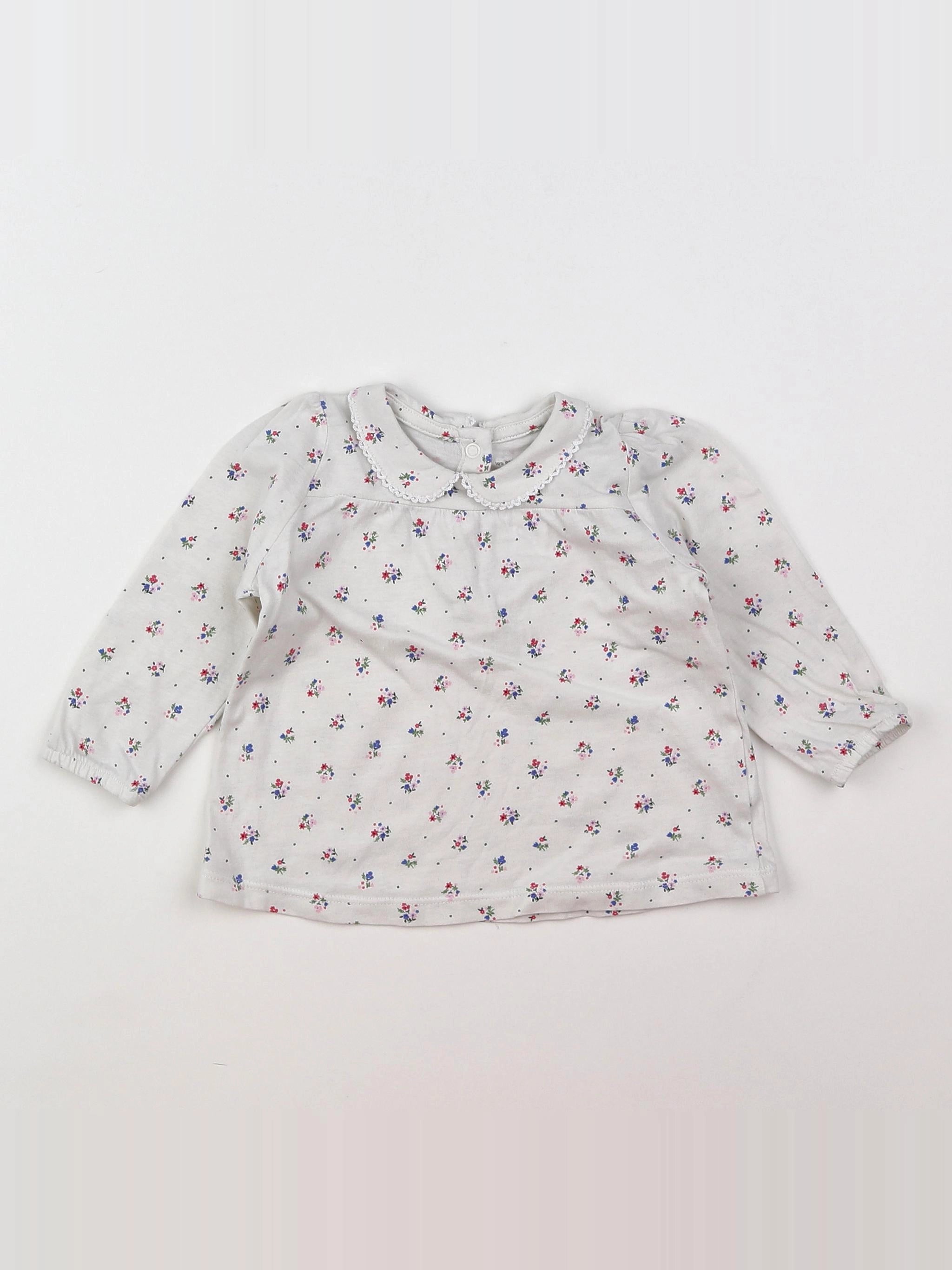 Boutchou - tee-shirt blanc - 9 mois