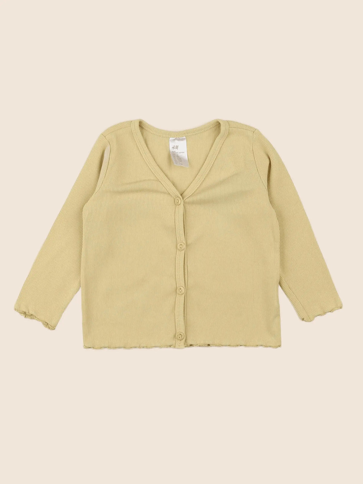 H&M - tee-shirt jaune - 9 mois