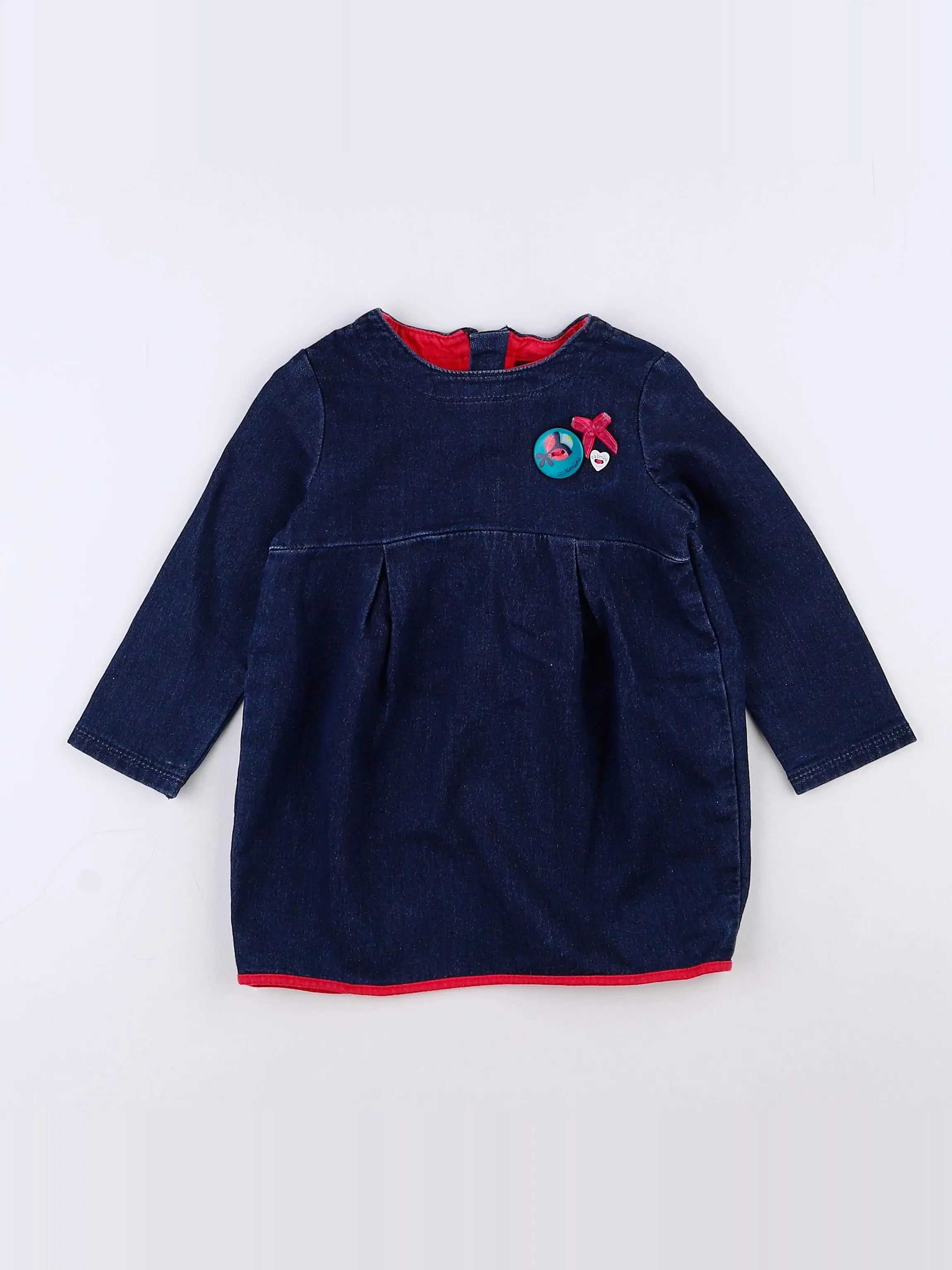 Catimini - robe bleu, rose - 18 mois