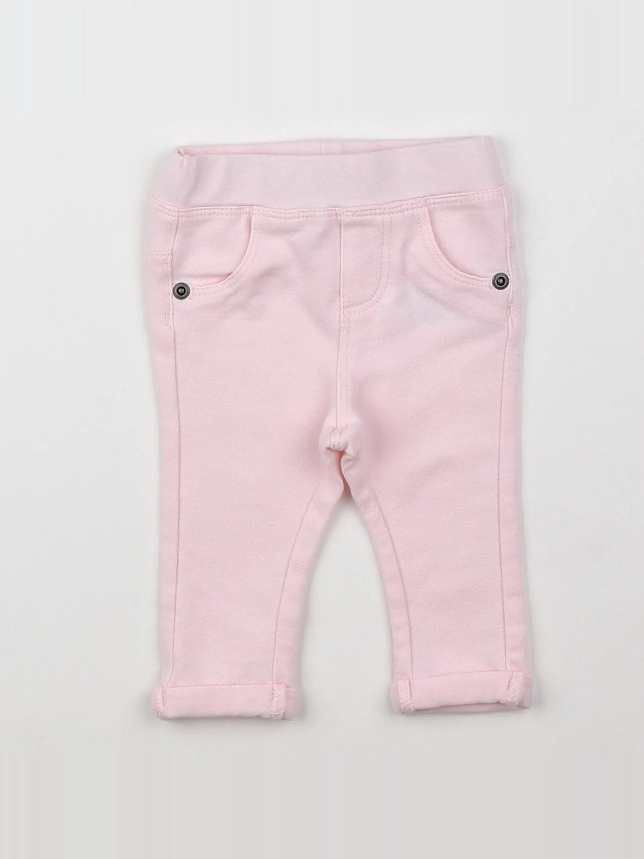 Vertbaudet - jegging rose - 3 mois