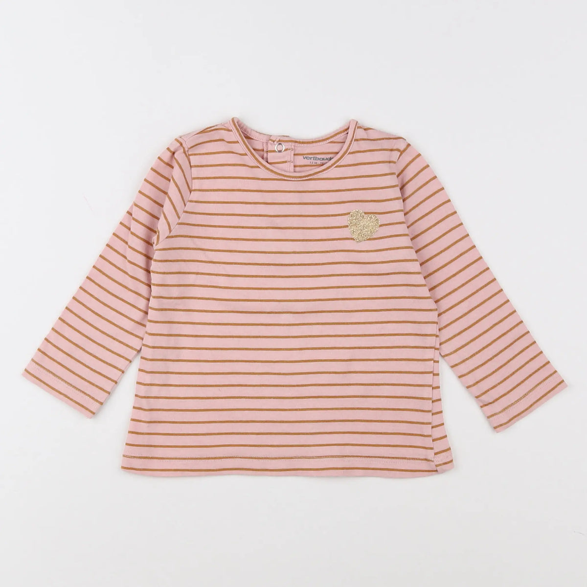 Vertbaudet - tee-shirt rose - 12 mois