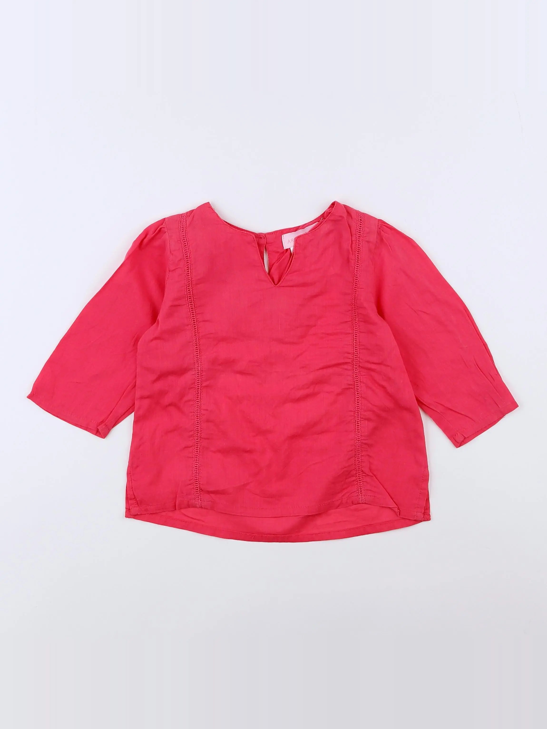 Archimède - blouse rose - 3/6 mois
