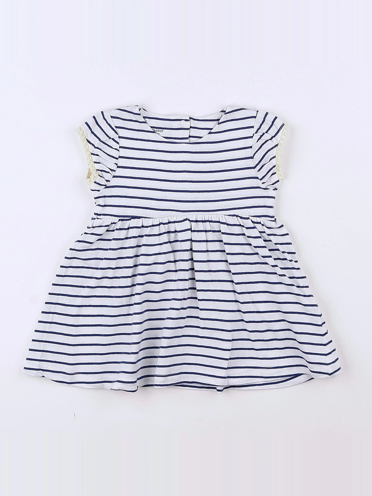 Vertbaudet - robe blanc - 12 mois