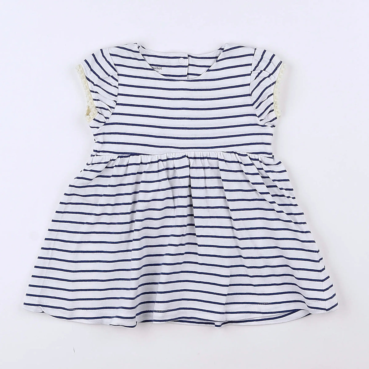 Vertbaudet - robe blanc - 12 mois