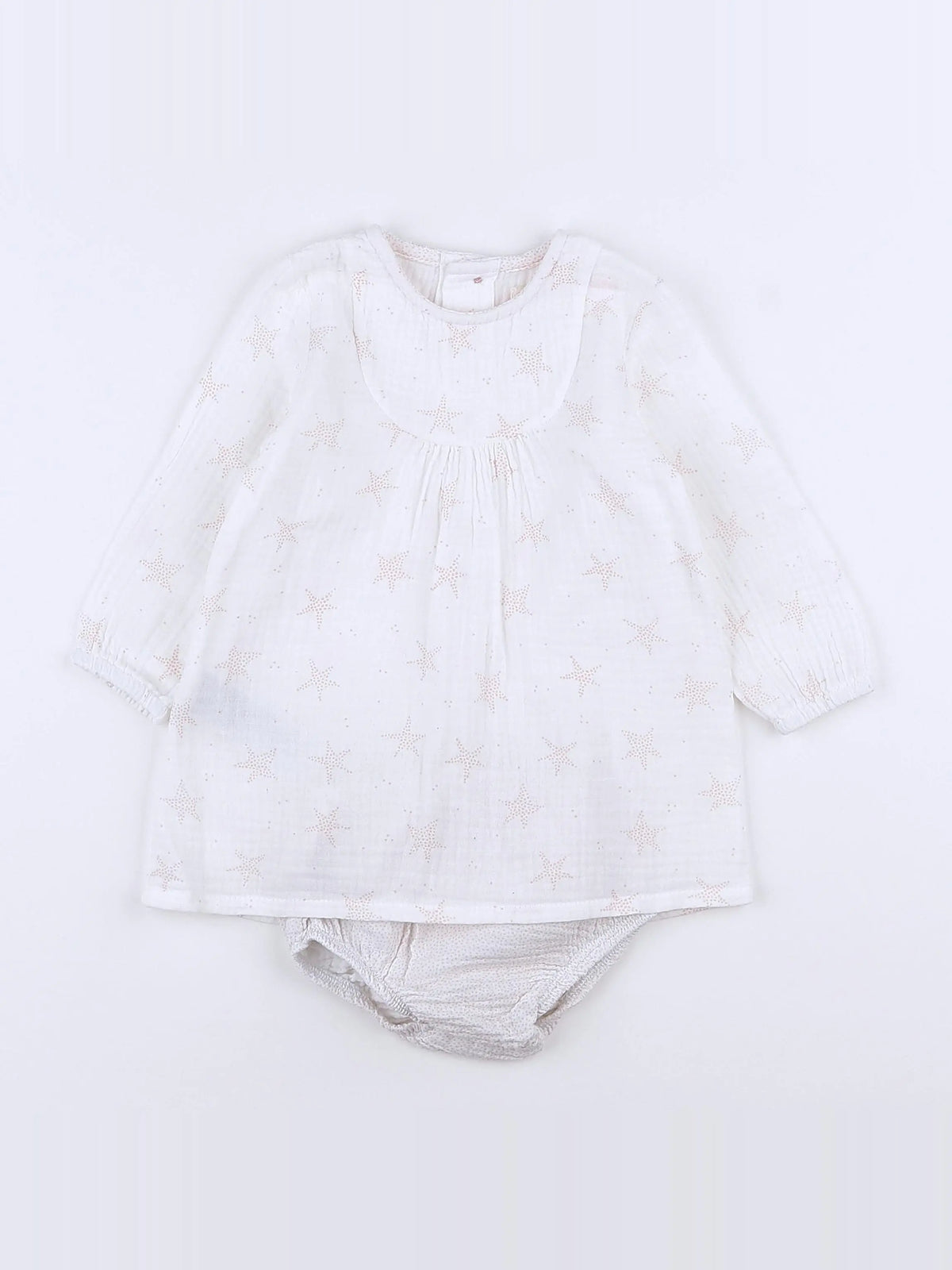 Mango - robe blanc, rose - 9/12 mois