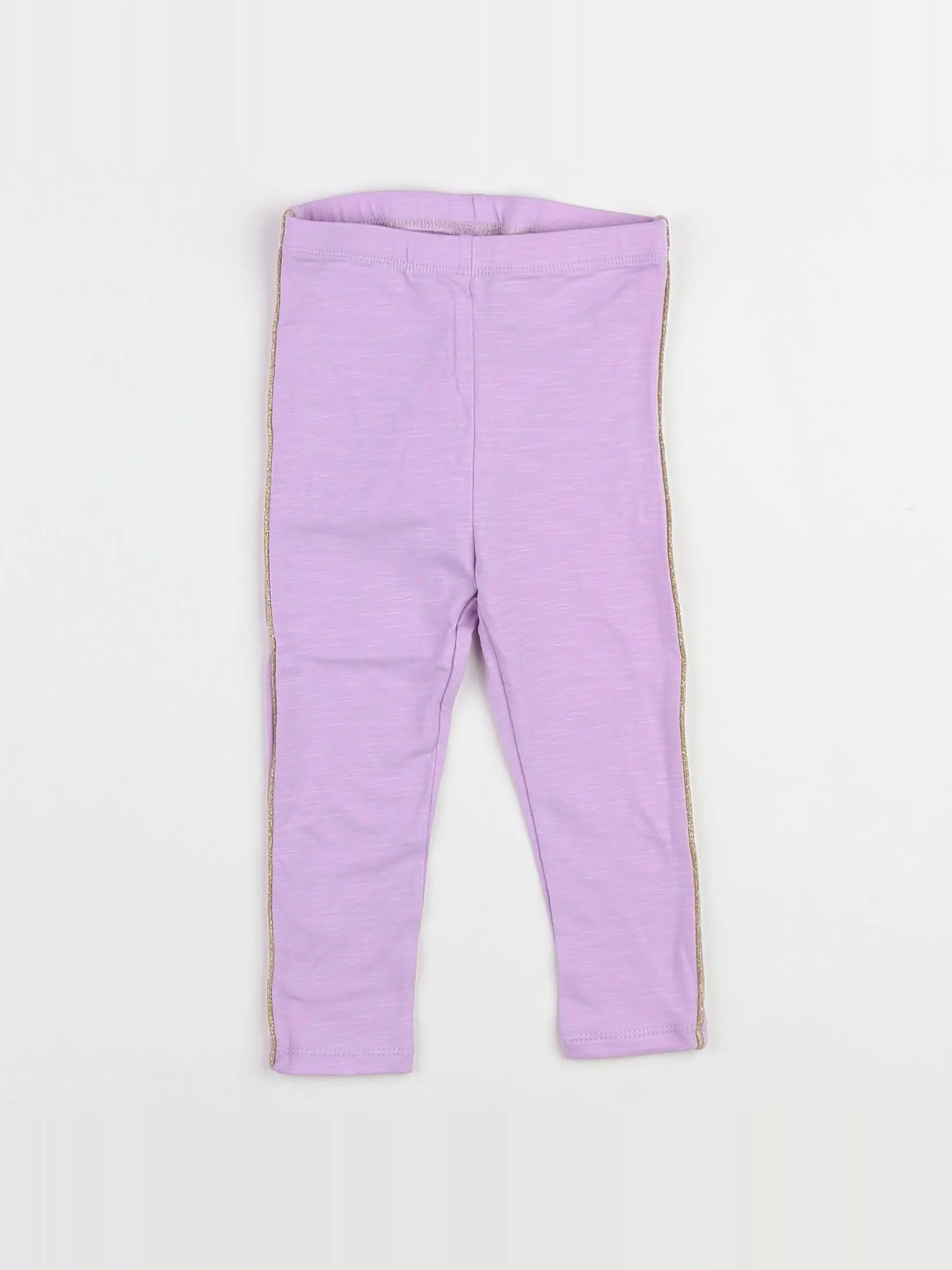 Soft Gallery - legging violet, or (neuf) - 3 mois