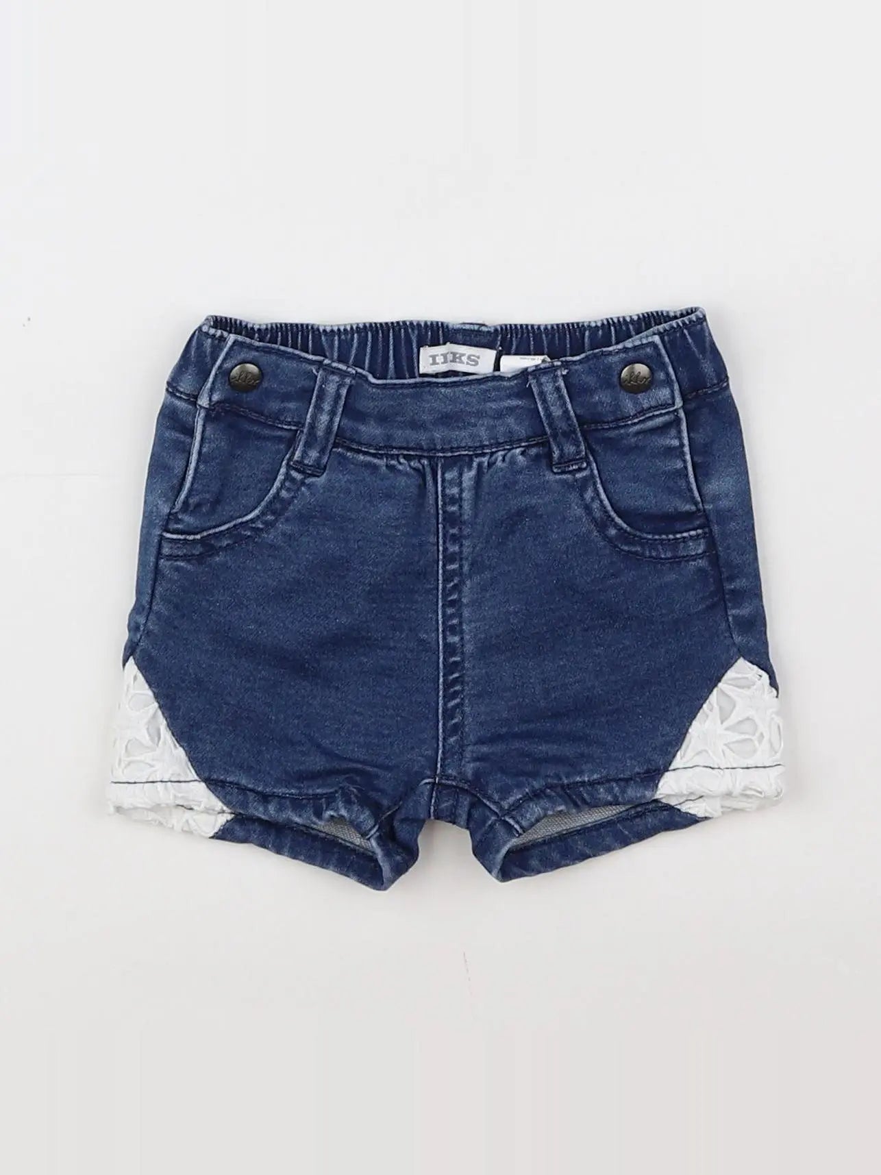 IKKS - short bleu - 3 mois