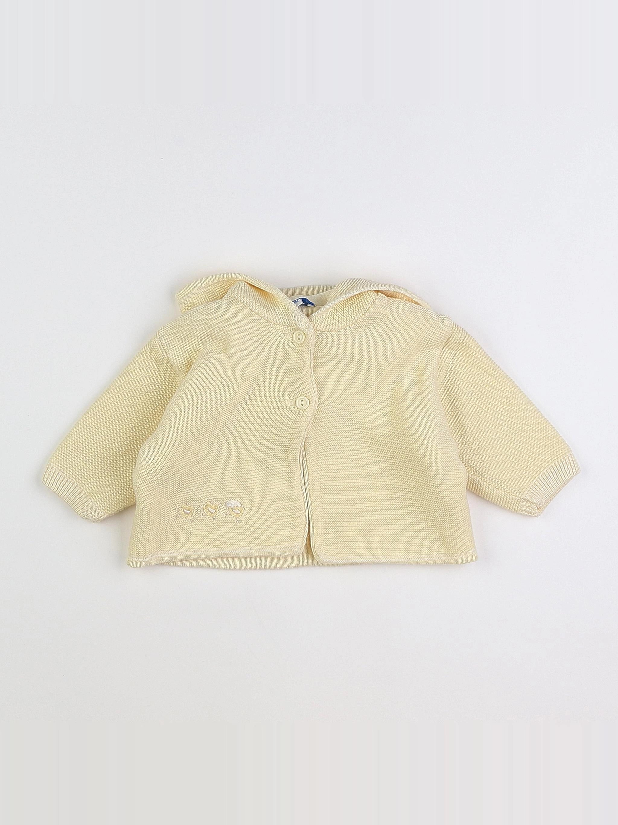 Boutchou - gilet jaune - 3 mois