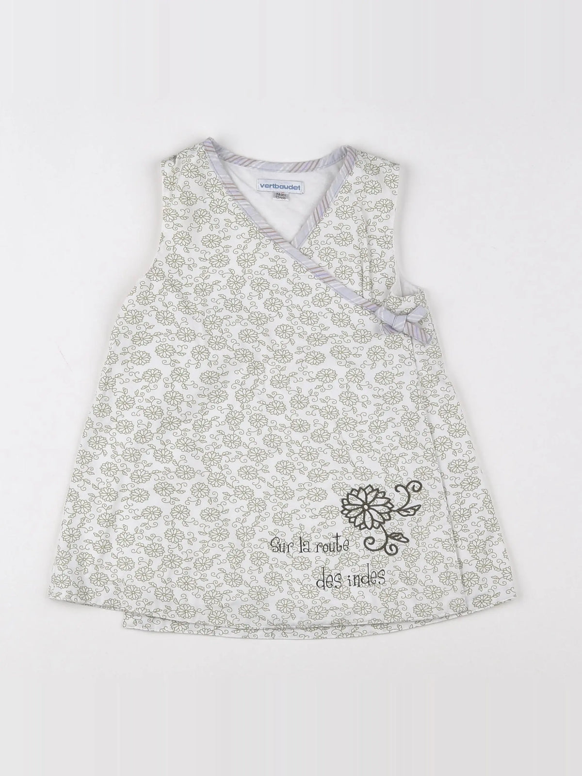 Vertbaudet - robe multicolore - 12 mois