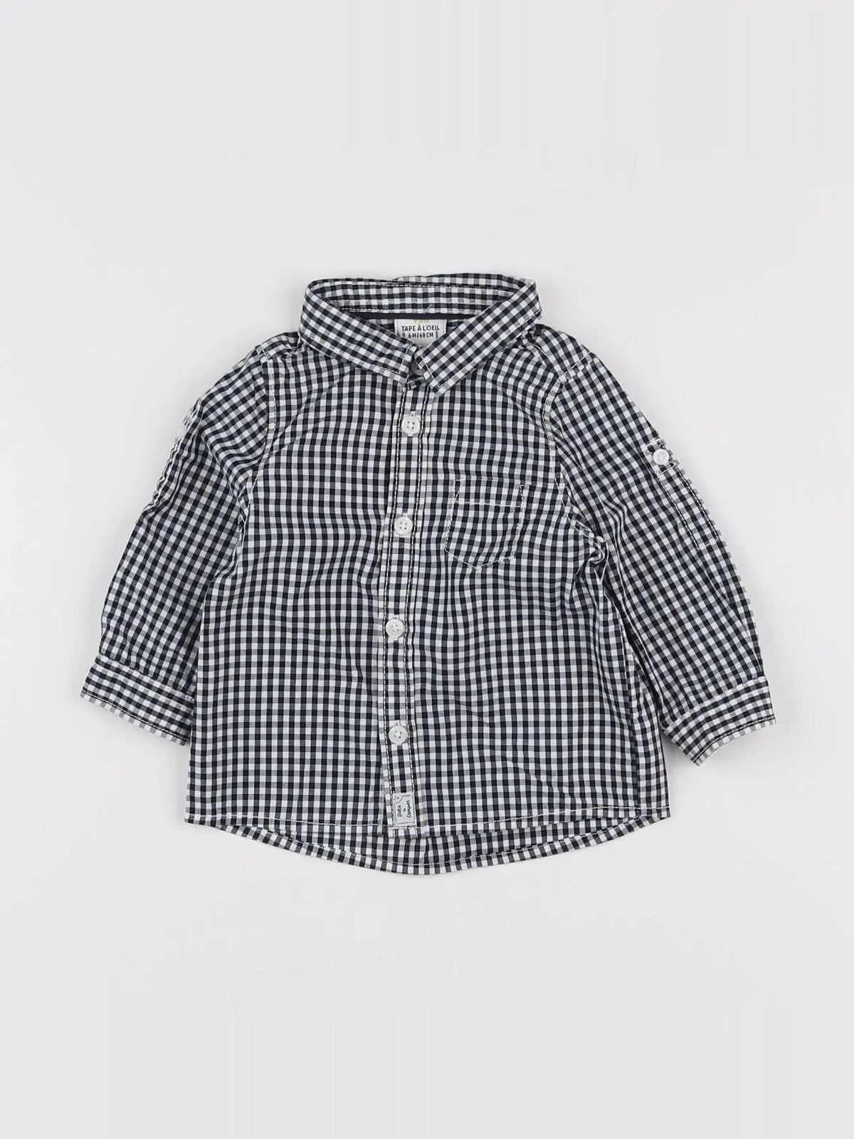 Tape à l'oeil - chemise gris - 6 mois