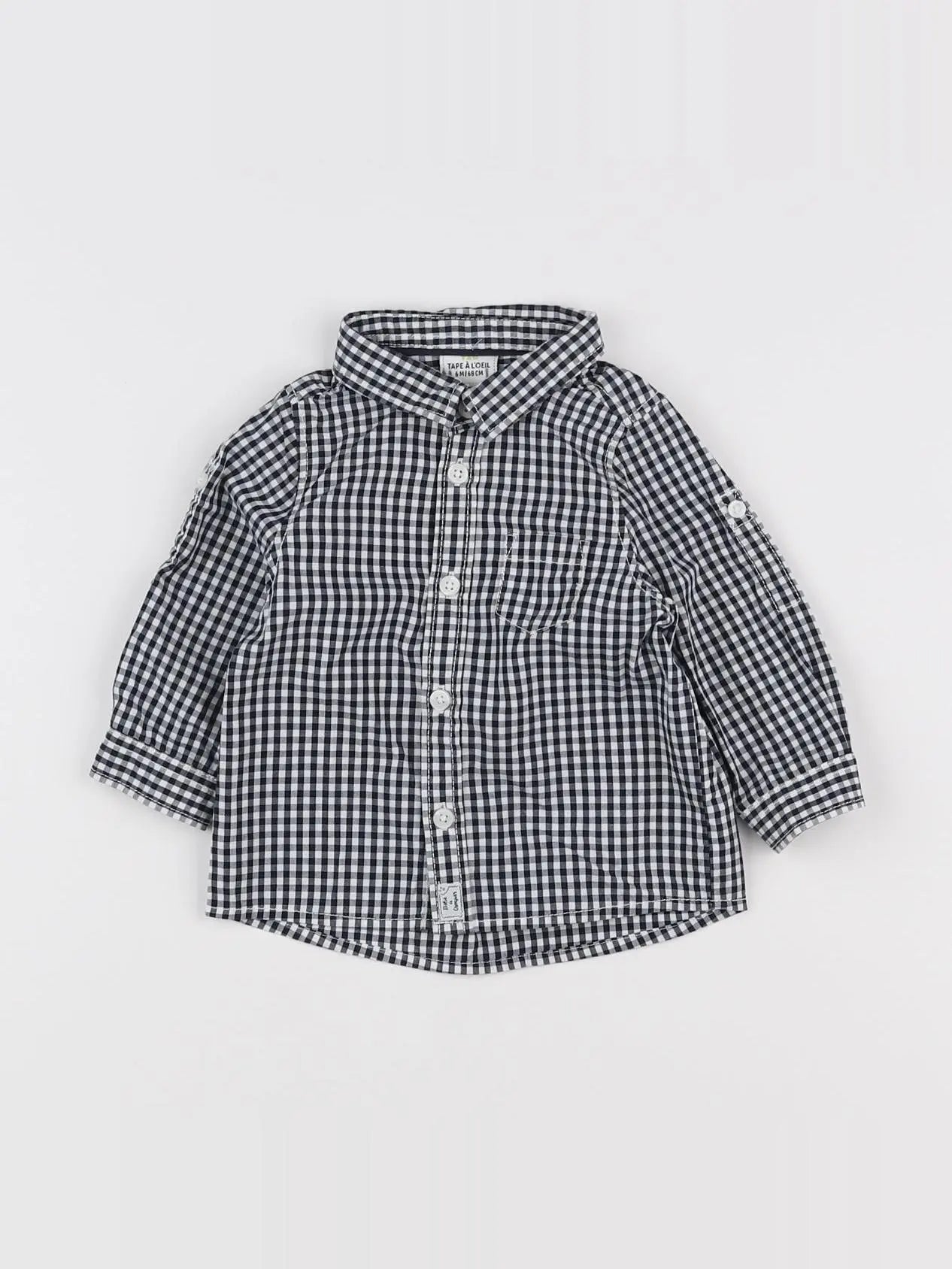 Tape à l'oeil - chemise gris - 6 mois