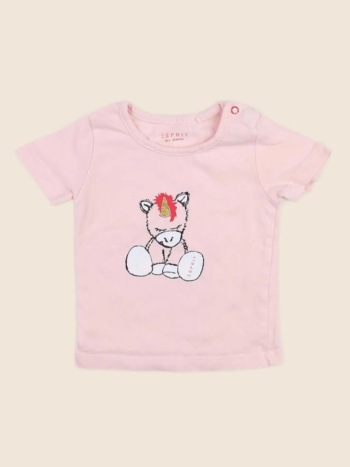 Esprit - tee-shirt rose - 1/3 mois