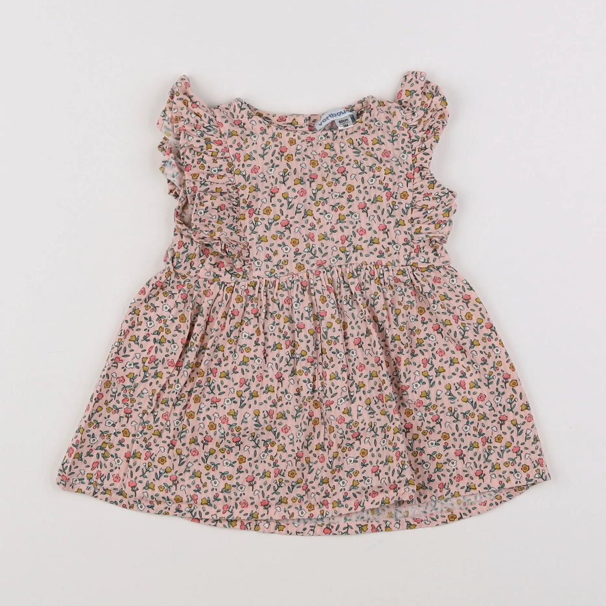 Vertbaudet - robe rose - 3 mois