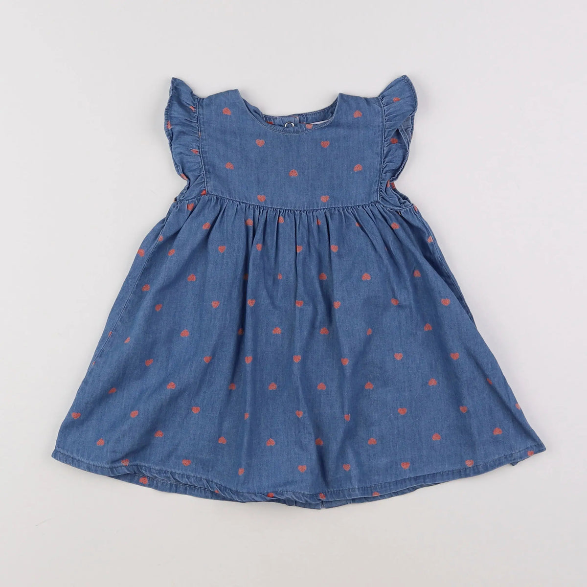 Vertbaudet - robe bleu - 12 mois