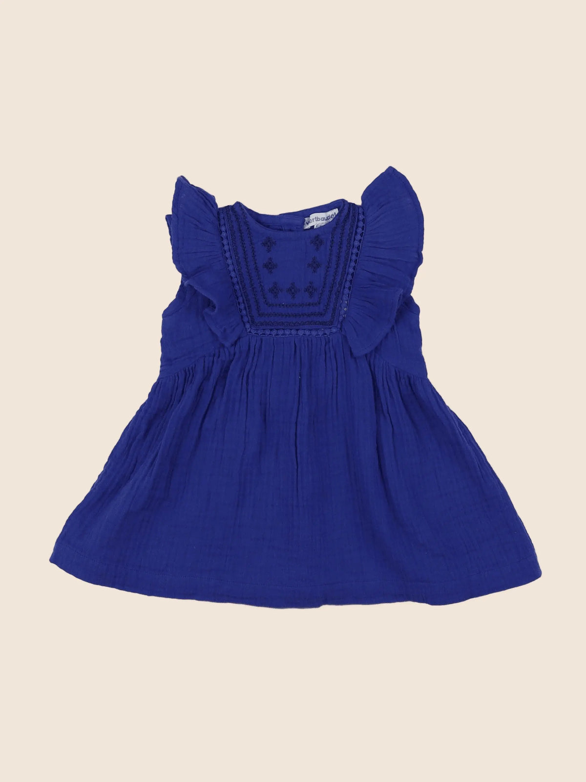 Vertbaudet - robe bleu - 6 mois