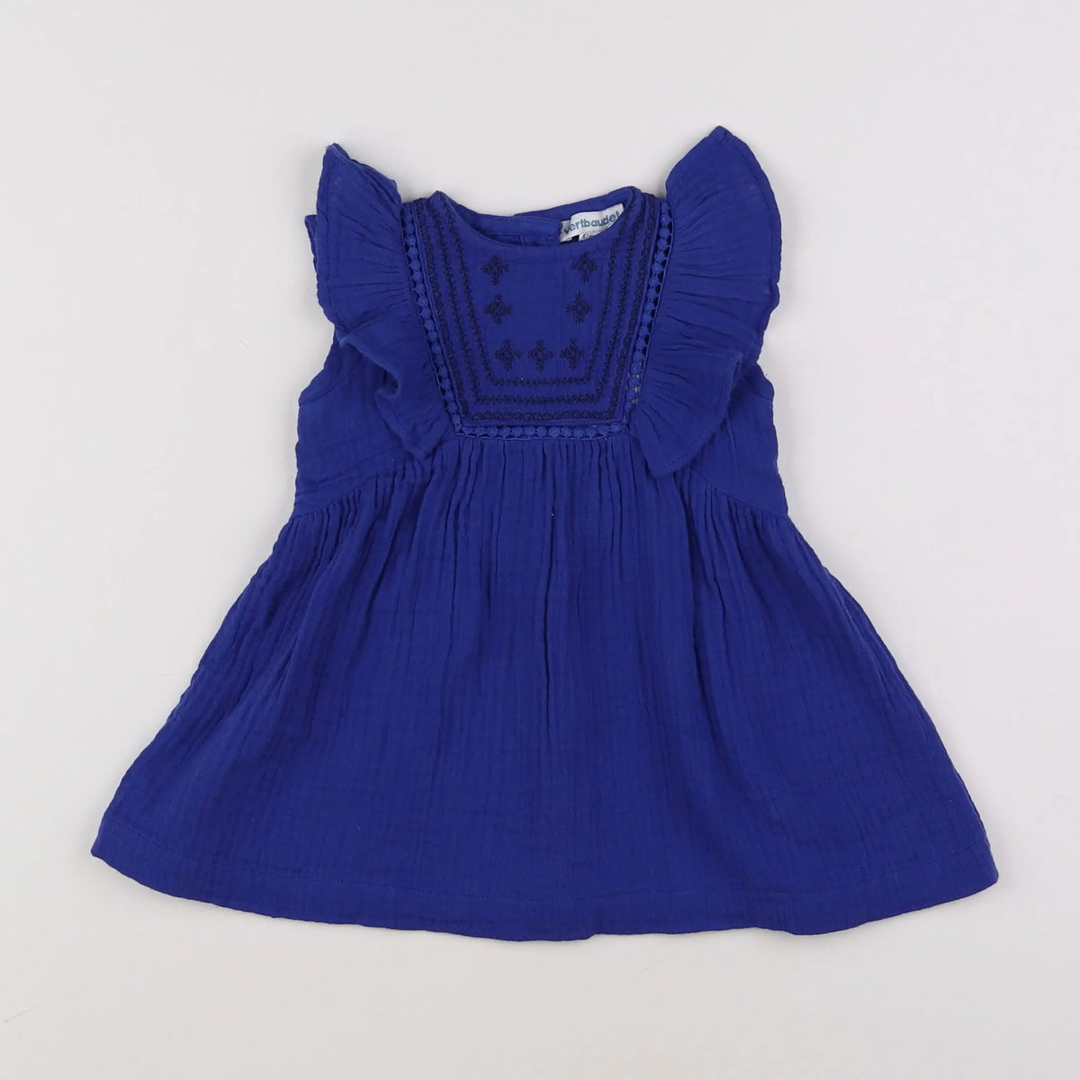Vertbaudet - robe bleu - 6 mois