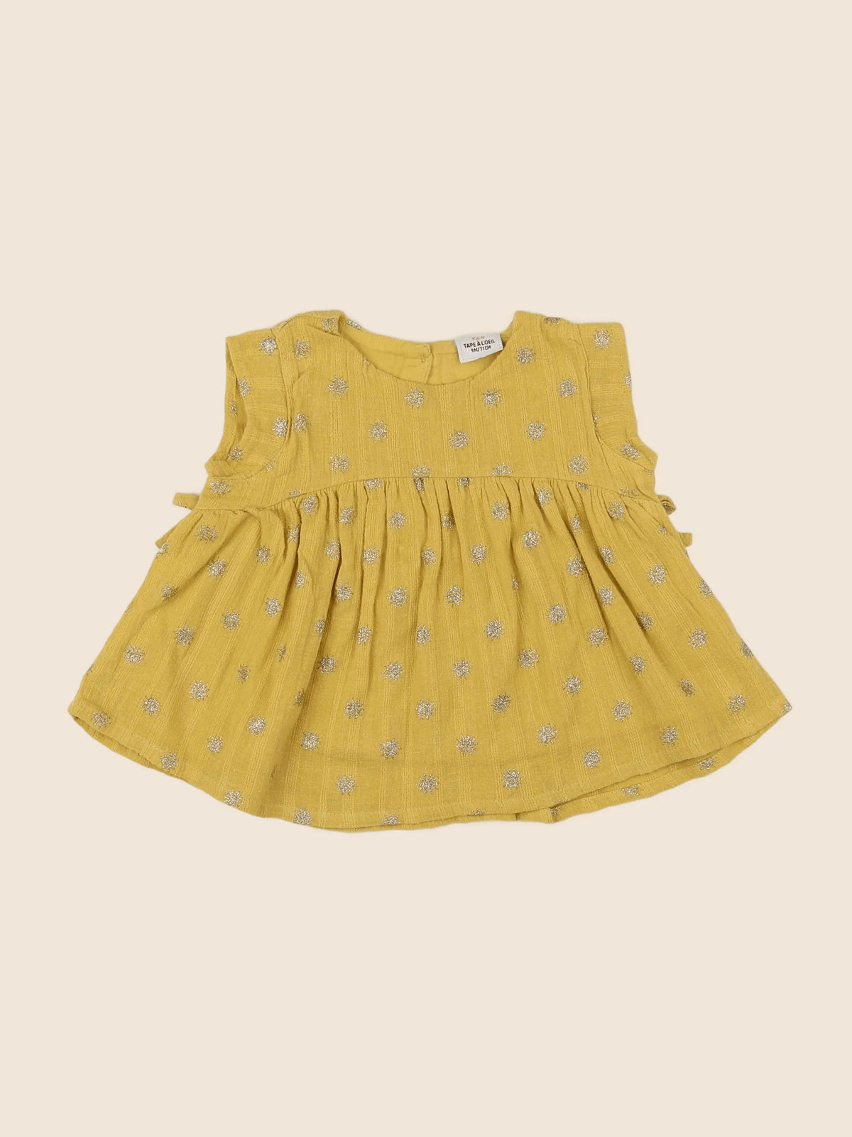 Tape à l'oeil - robe jaune - 9 mois