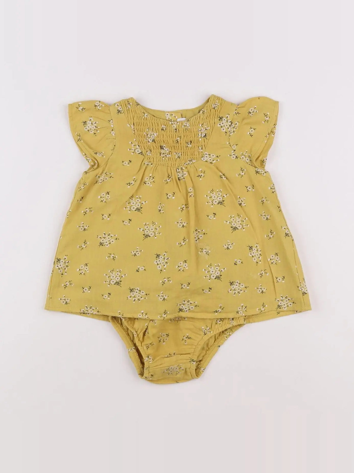 Zara - robe jaune - 6/9 mois