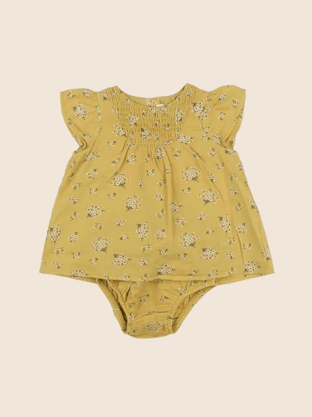 Zara - robe jaune - 6/9 mois
