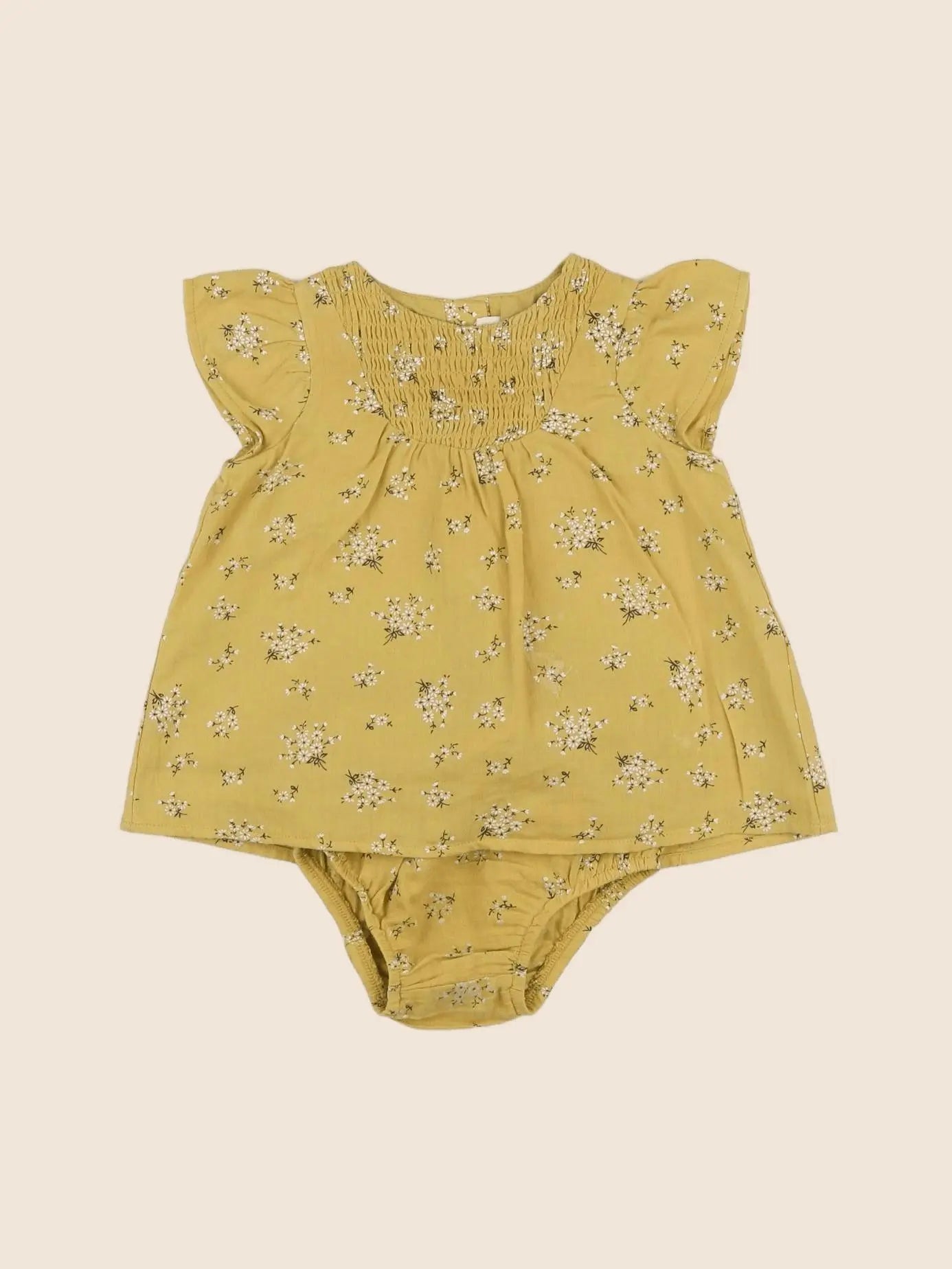 Zara - robe jaune - 6/9 mois