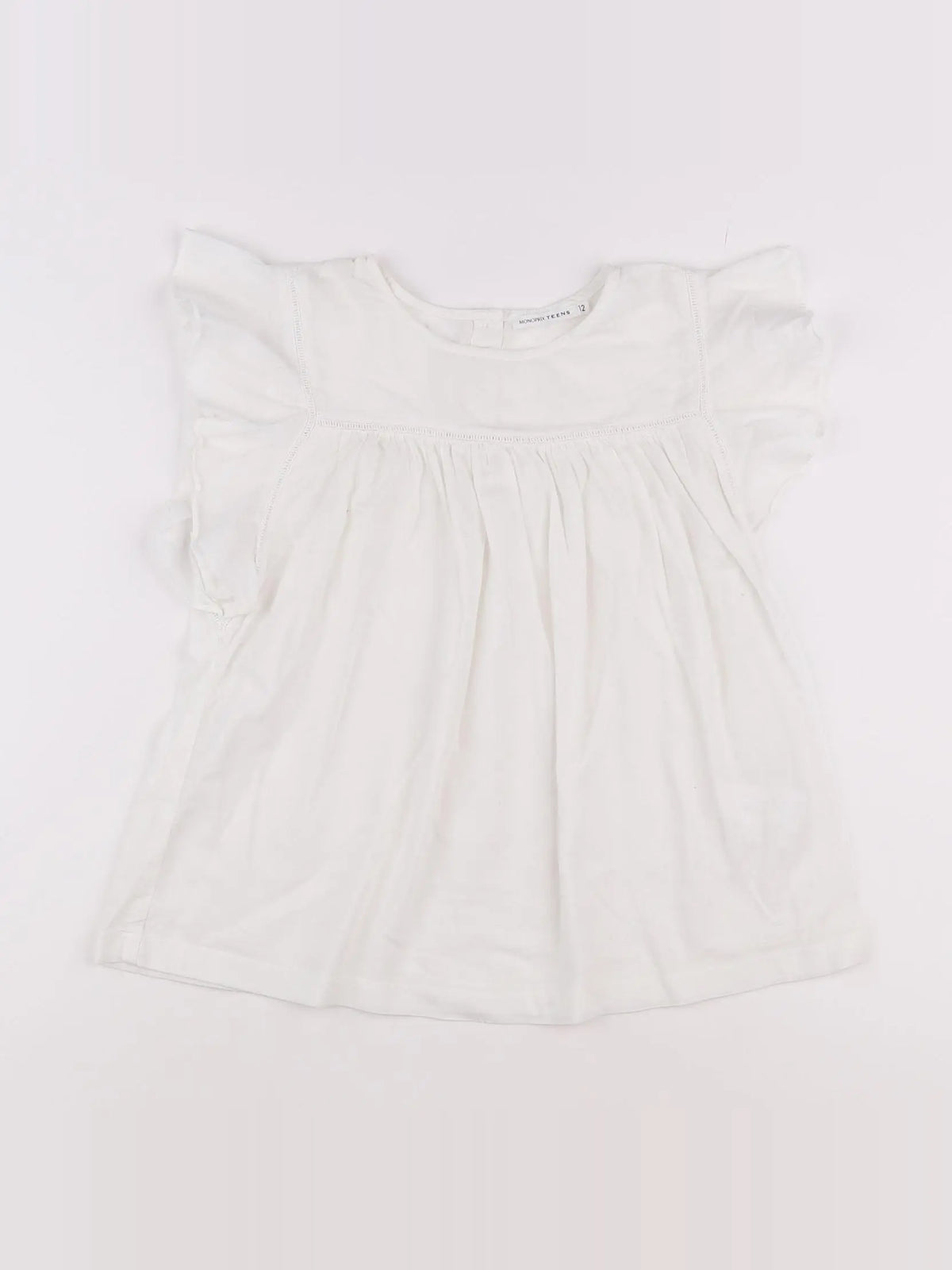 Monoprix - blouse blanc - 12 ans
