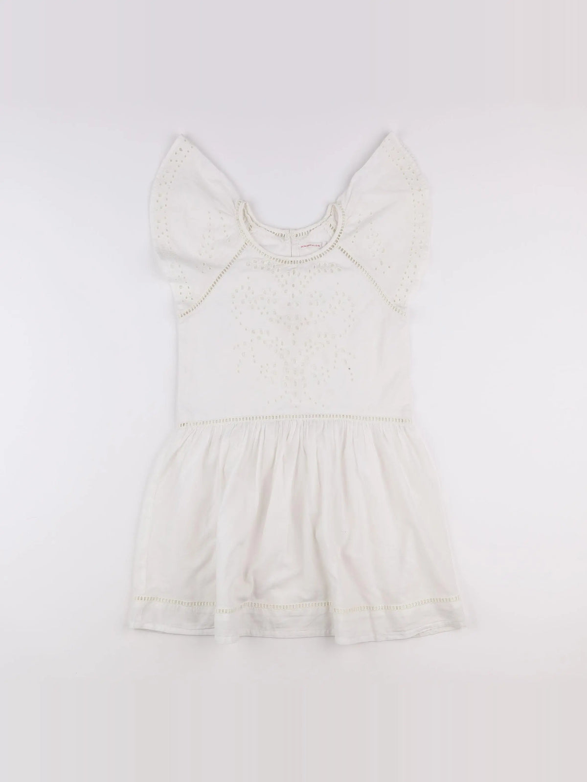 Monoprix - robe blanc - 8 ans