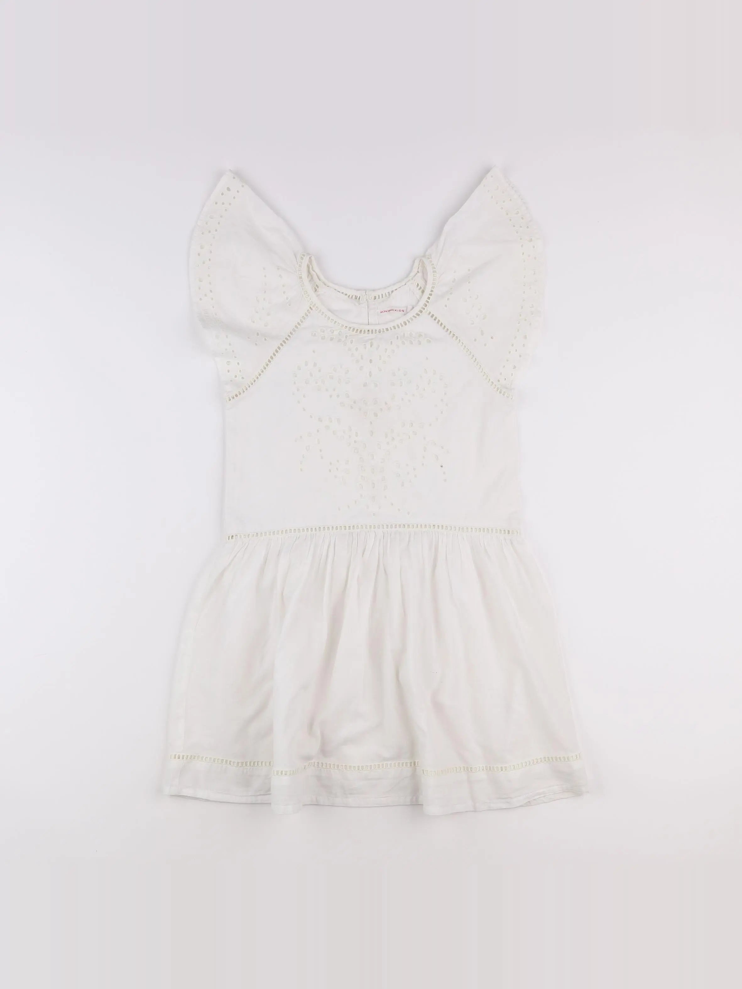 Monoprix - robe blanc - 8 ans