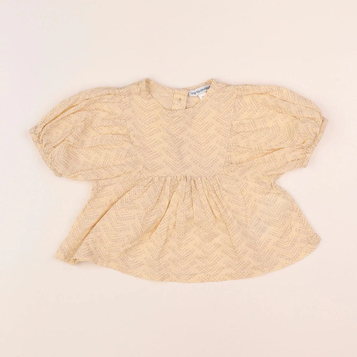 Vertbaudet - blouse beige - 12 mois