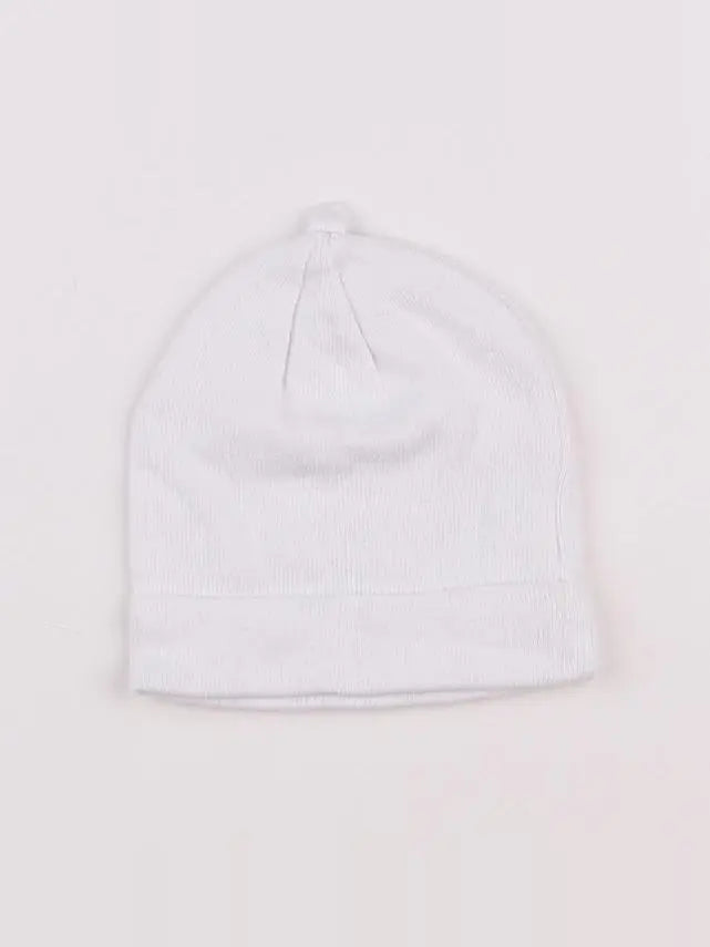 Vertbaudet - bonnet blanc - 12/18 mois