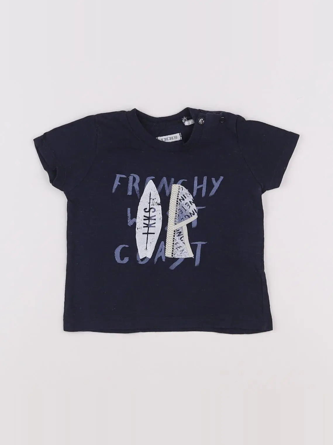 IKKS - tee-shirt bleu - 6 mois
