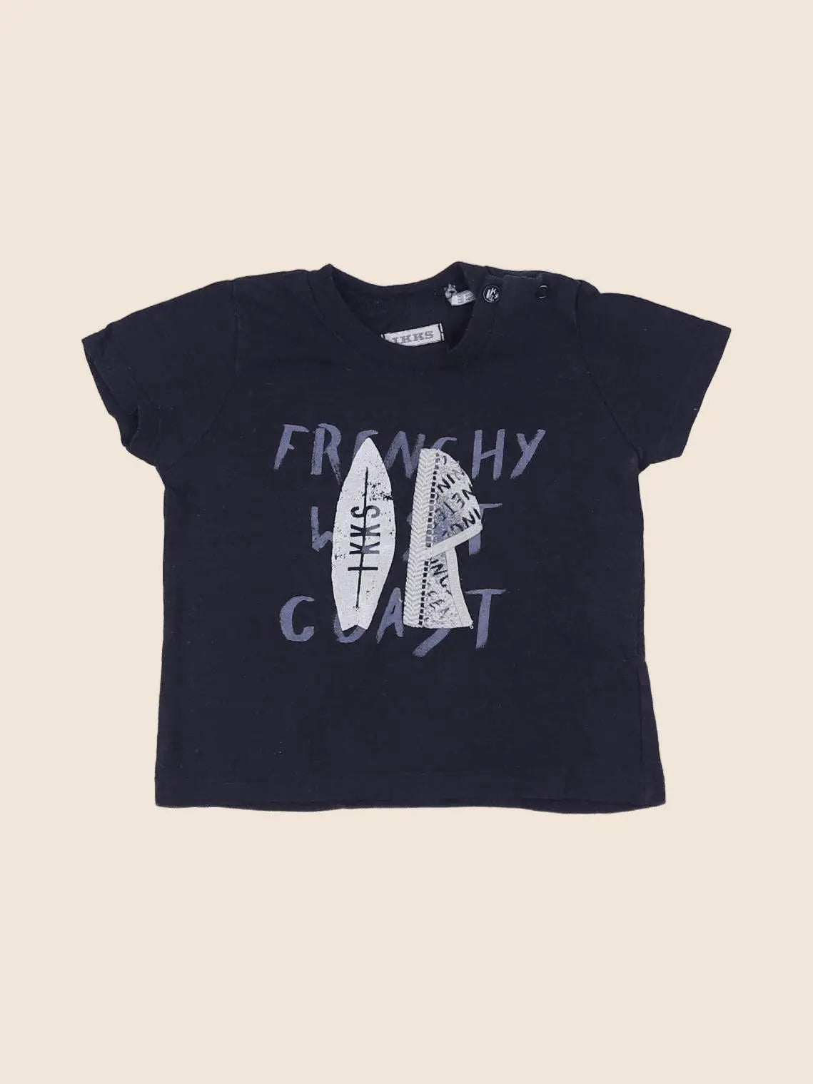 IKKS - tee-shirt bleu - 6 mois