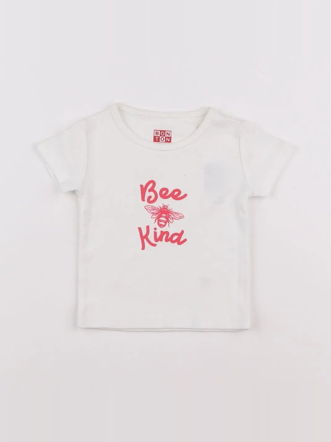 Bonton - tee-shirt blanc - 6 mois