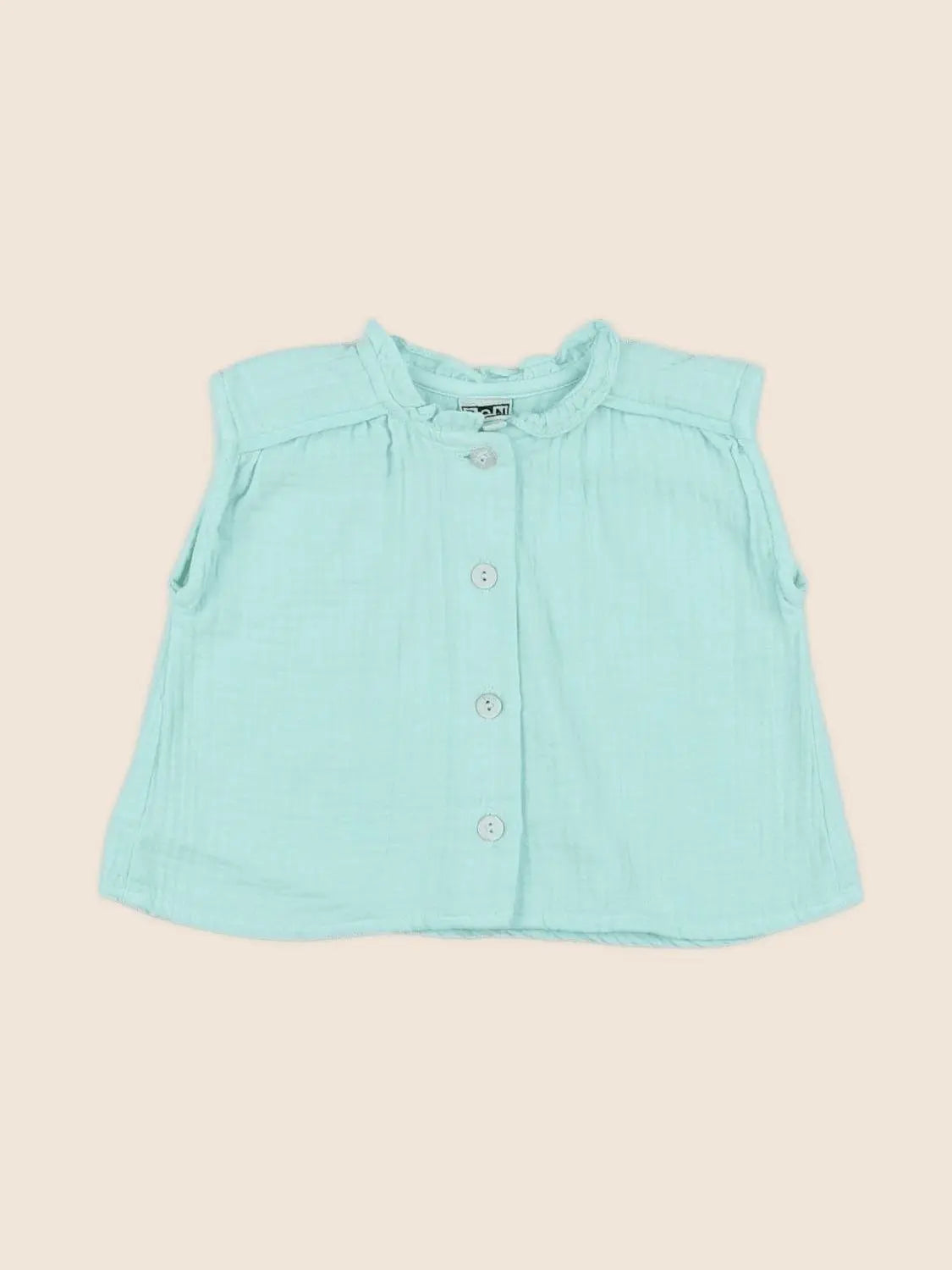Bonton - blouse vert - 6 mois