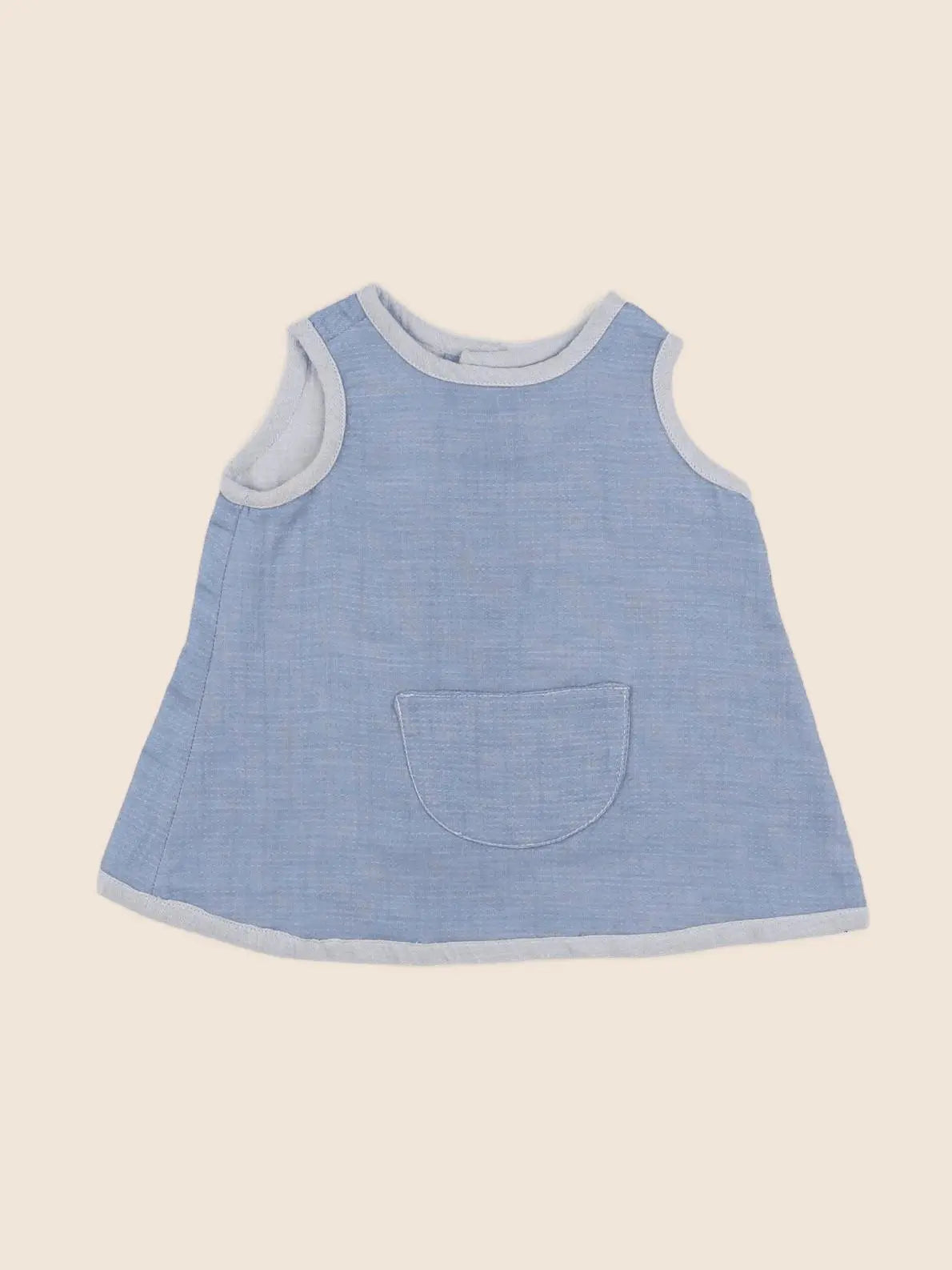 Bonton - robe bleu - 6 mois