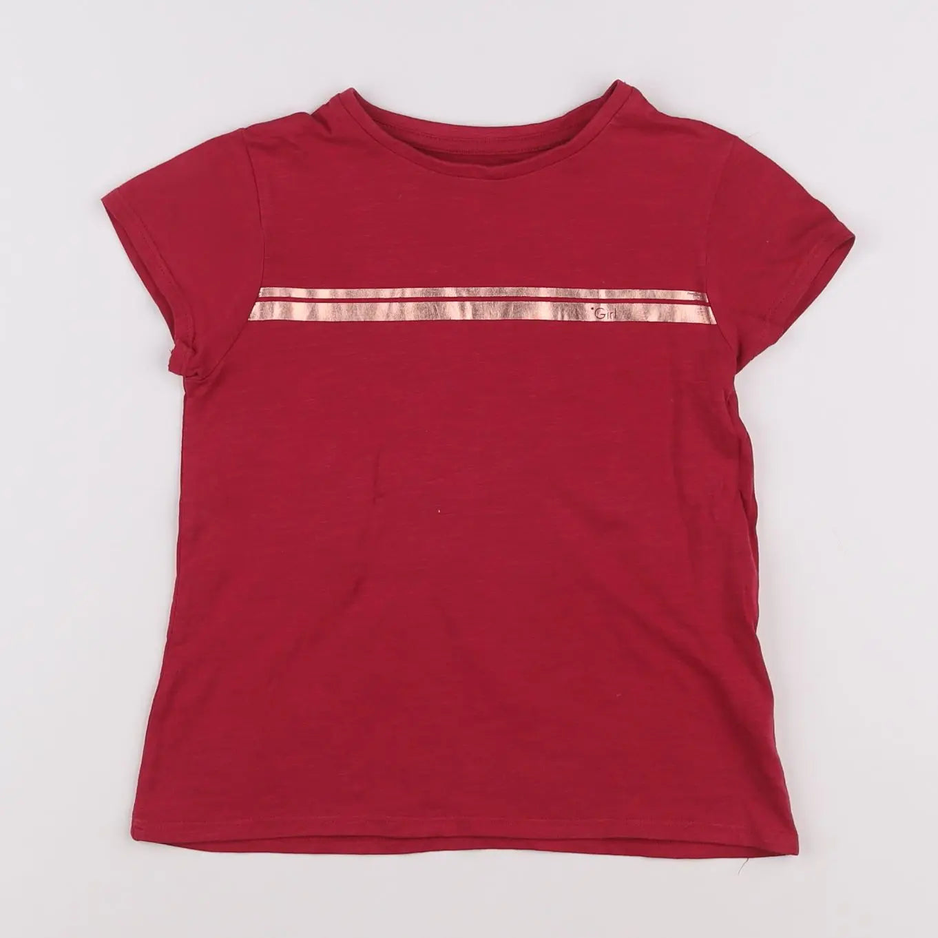 Vertbaudet - tee-shirt rose - 6 ans