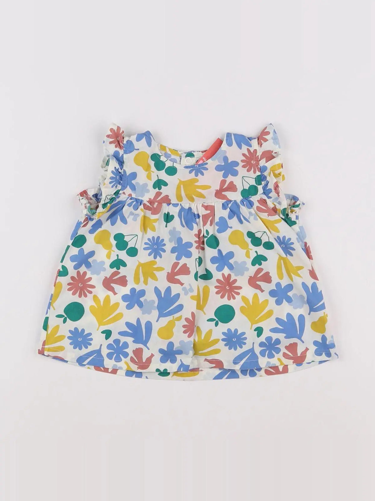 Petit Bateau - blouse multicolore - 12 mois