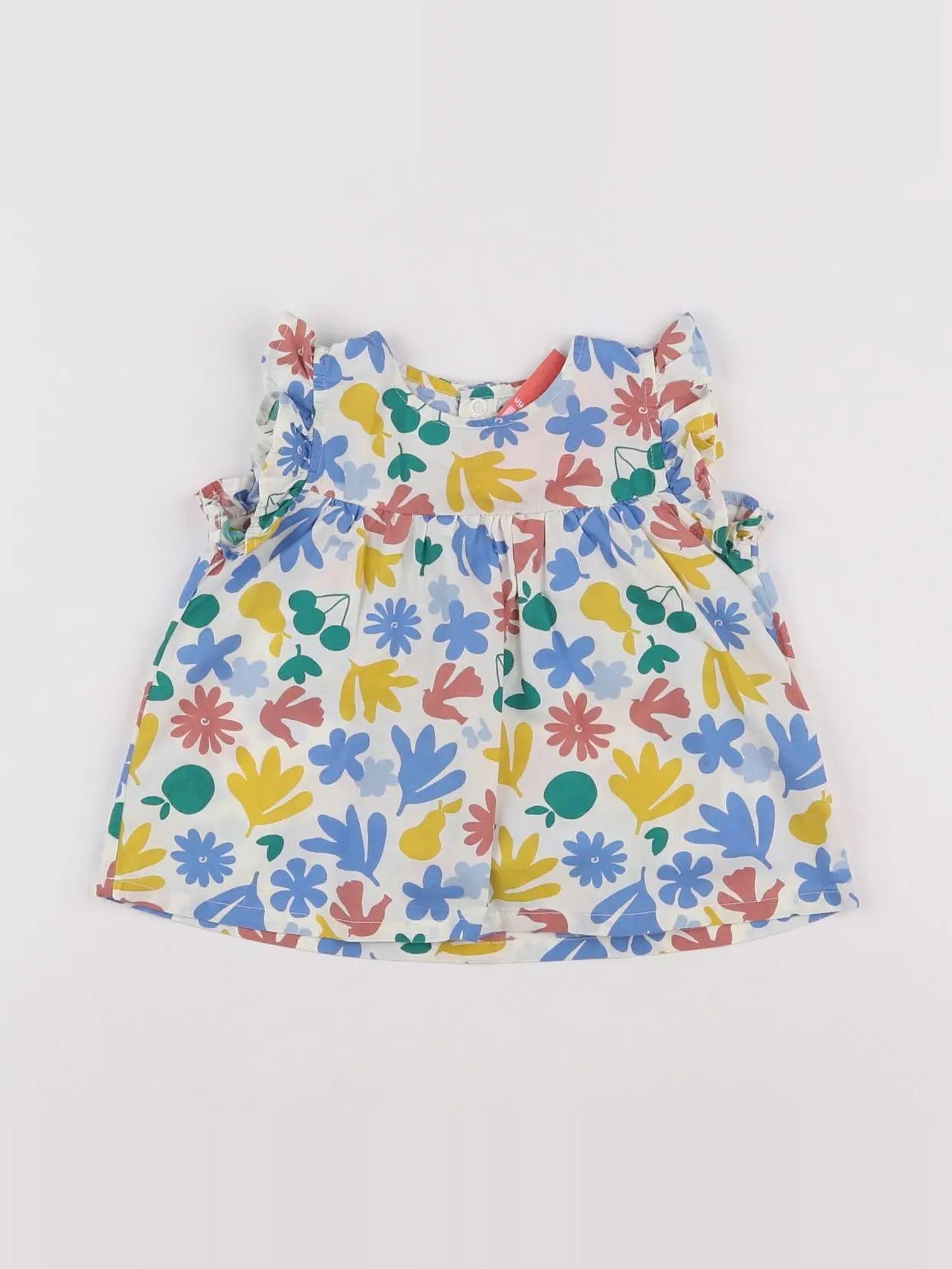 Petit Bateau - blouse multicolore - 12 mois